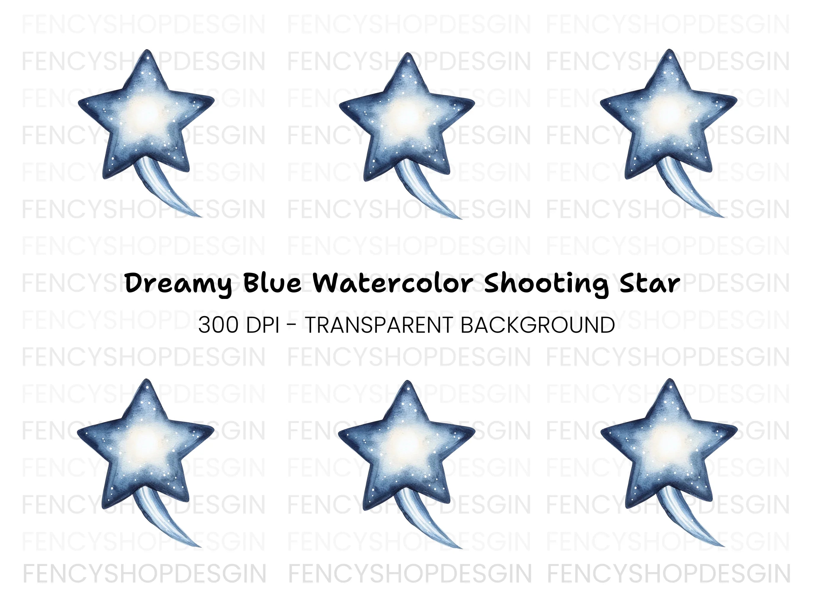 Shooting Star Clipart Bundle