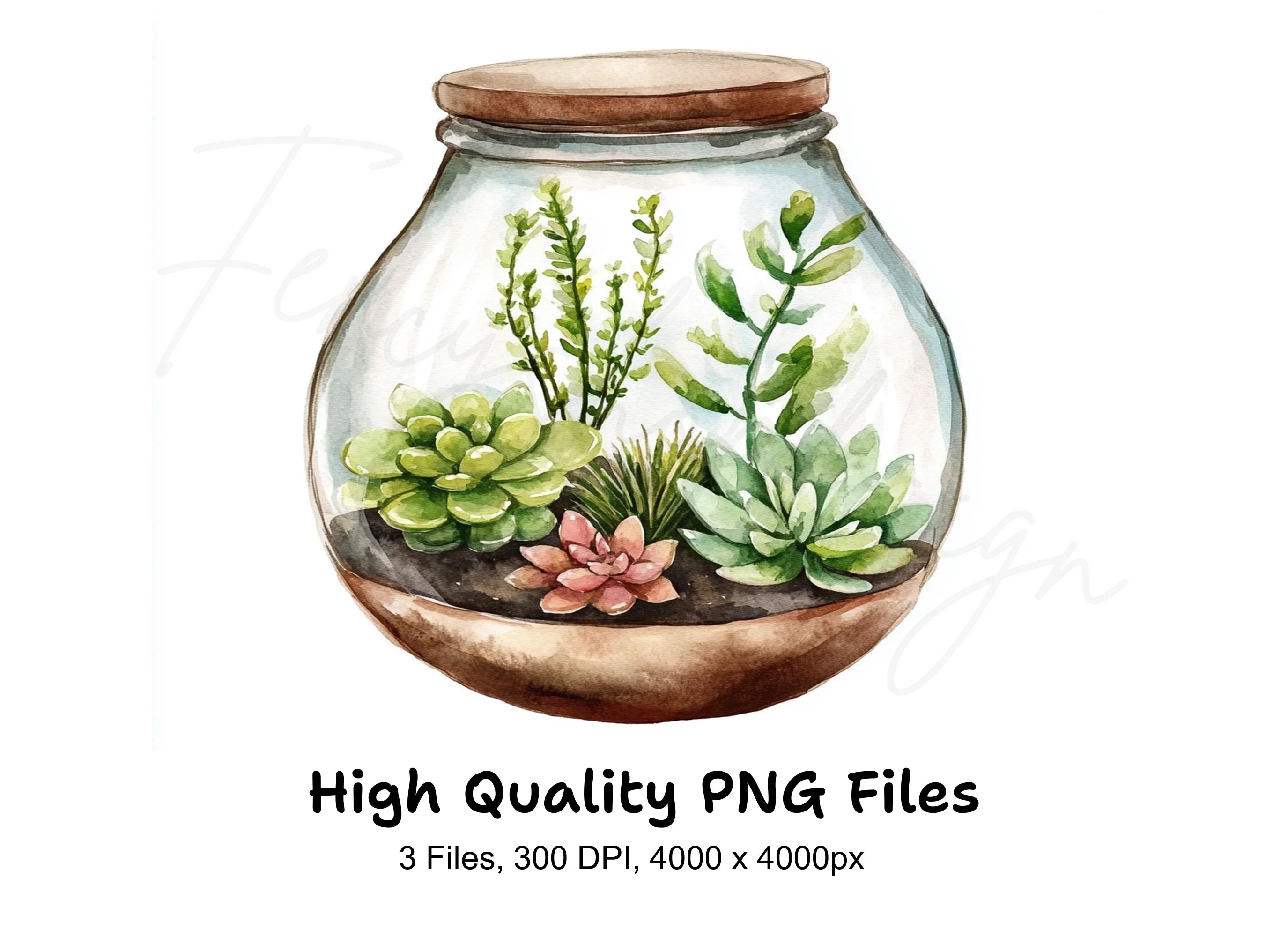Terrarium Clipart Bundle