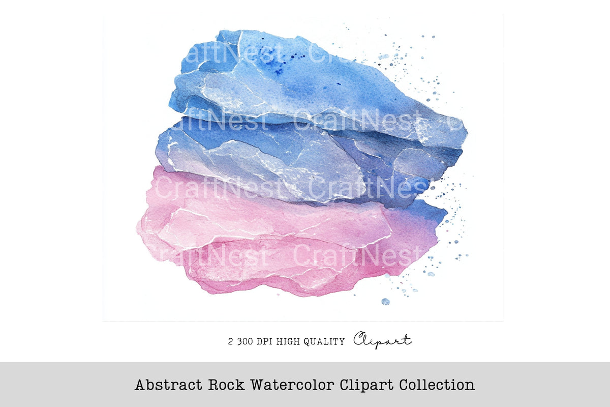 Abstract Rock Clipart Bundle