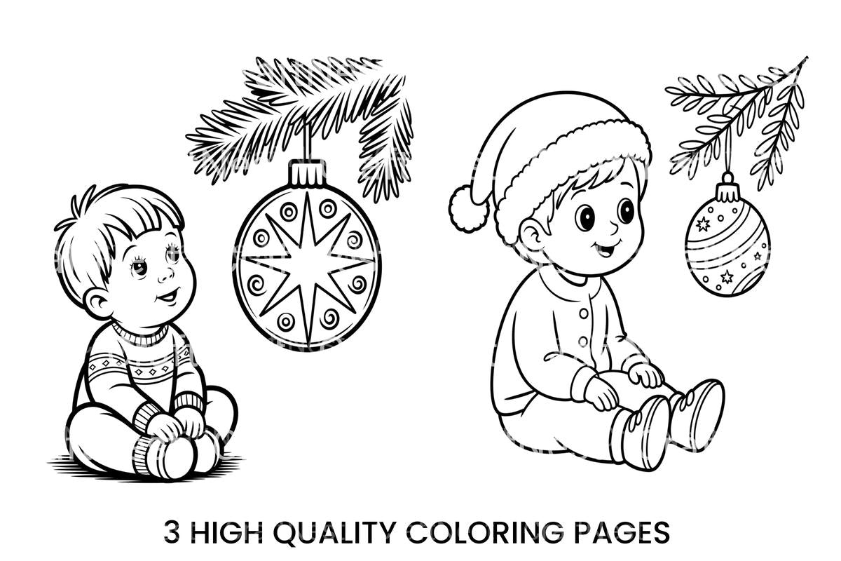 Christmas BabiesFun Coloring Books
