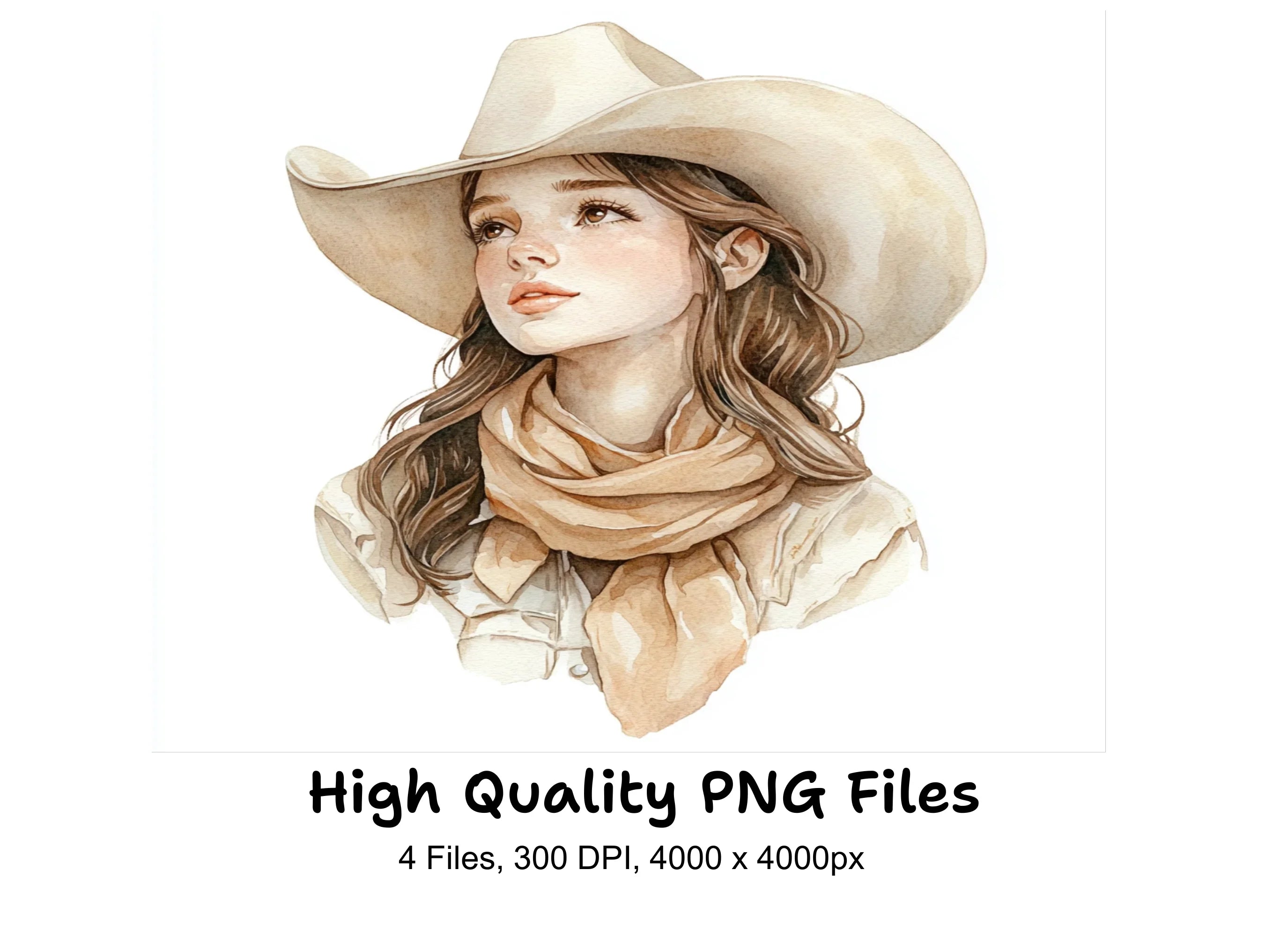 Cowgirl Clipart Bundle