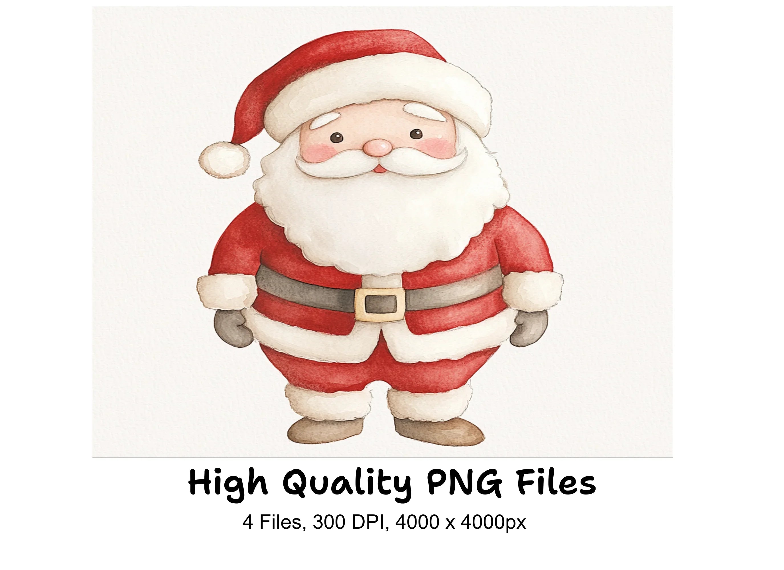 Cute Santa Claus Clipart Bundle