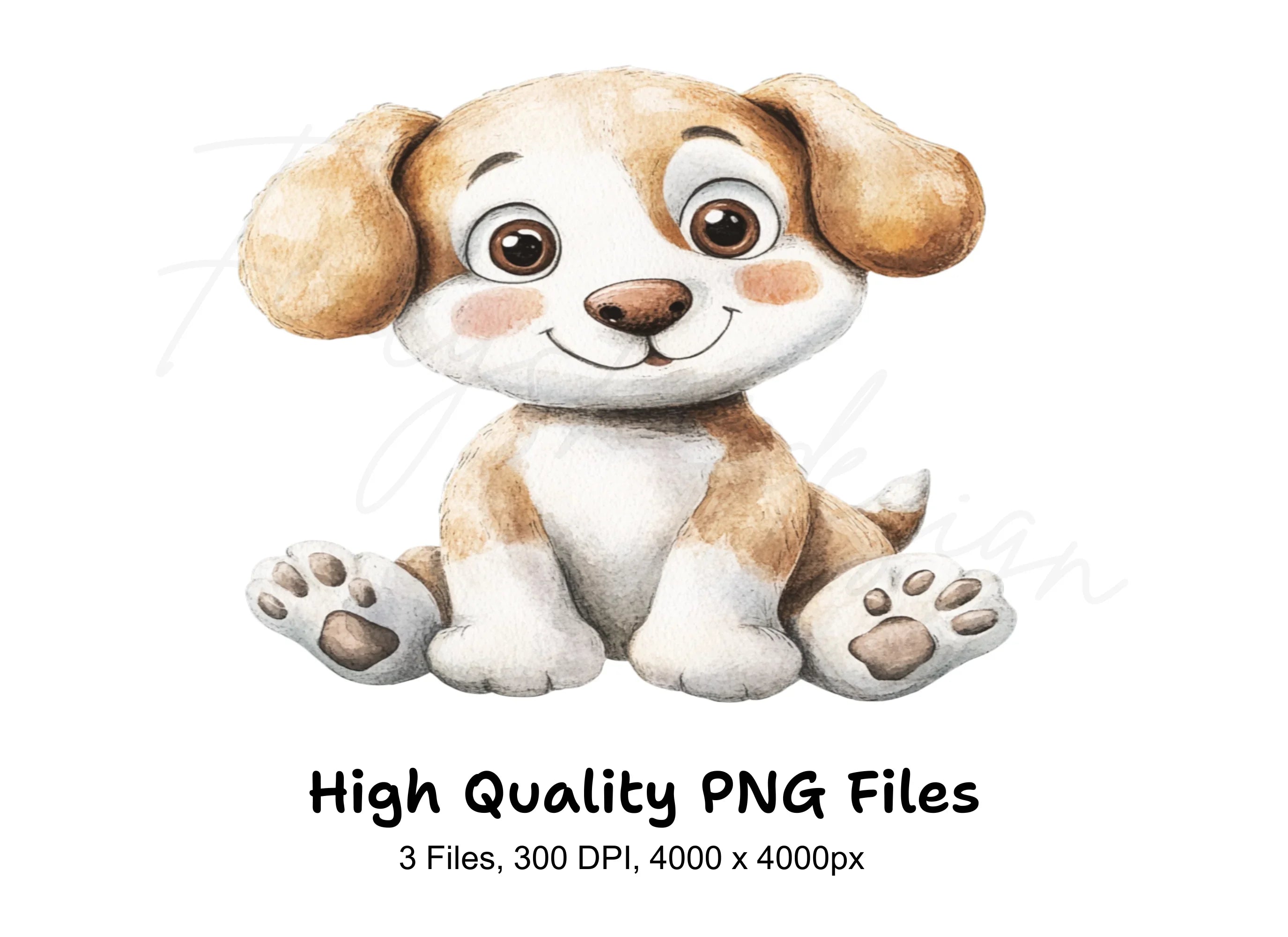 Adorable Puppy Clipart Bundle