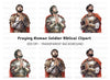 Roman Soldier Praying Clipart Bundle