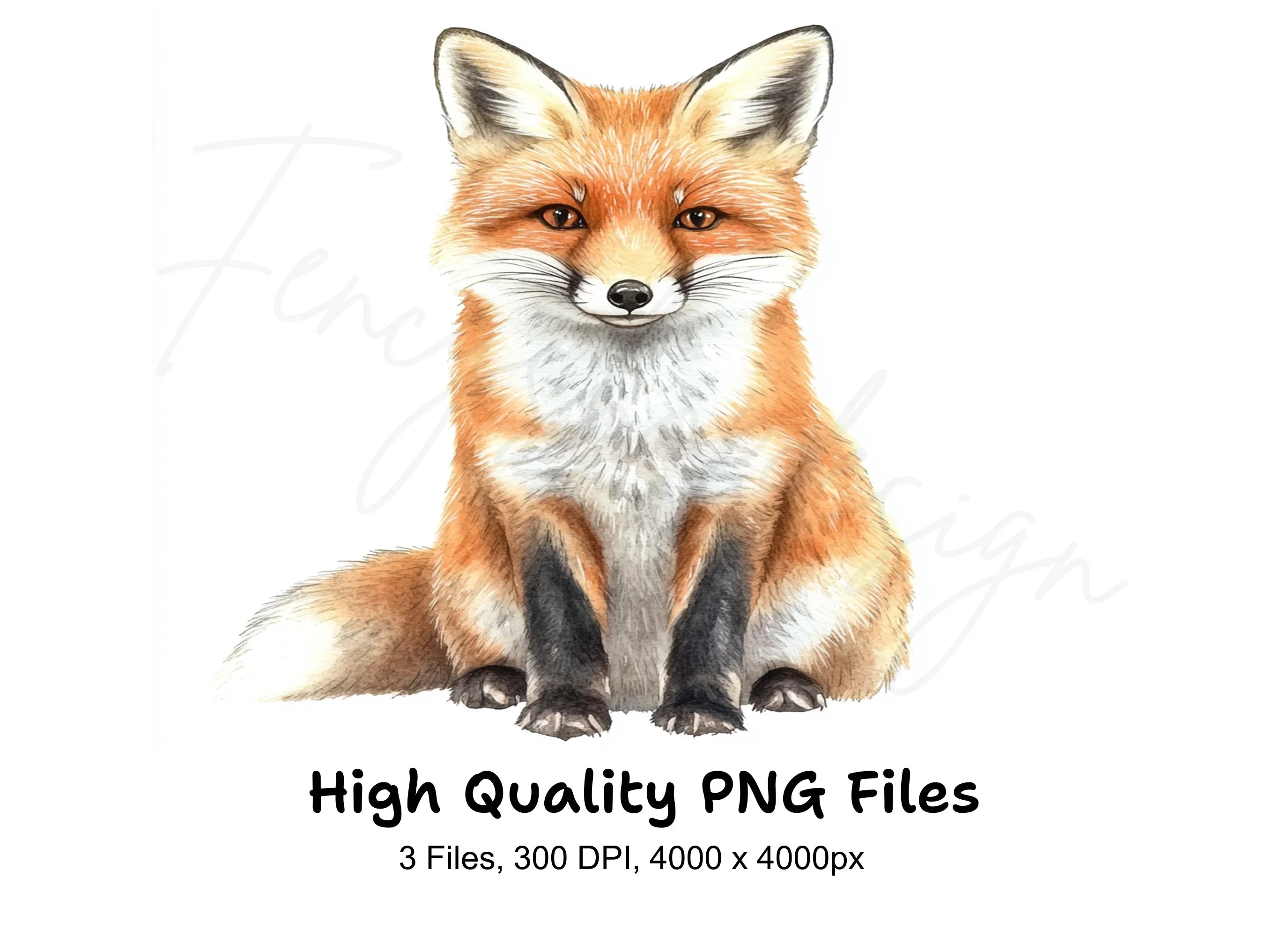 Cute Fox Clipart Bundle