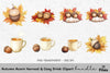 Autumn Acorn Harvest Cozy Drink Clipart Bundle