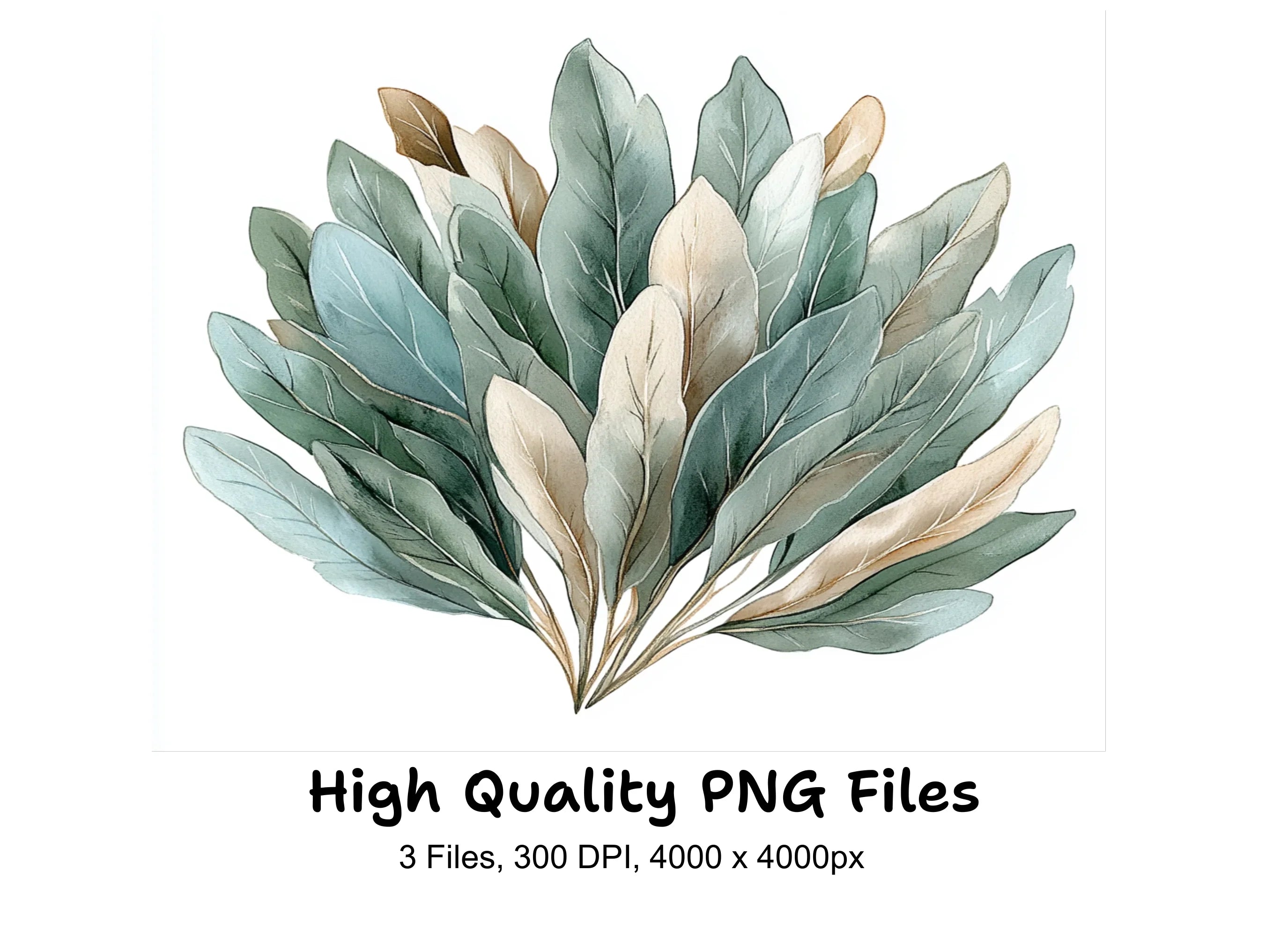 Lush Green Foliage Clipart Bundle