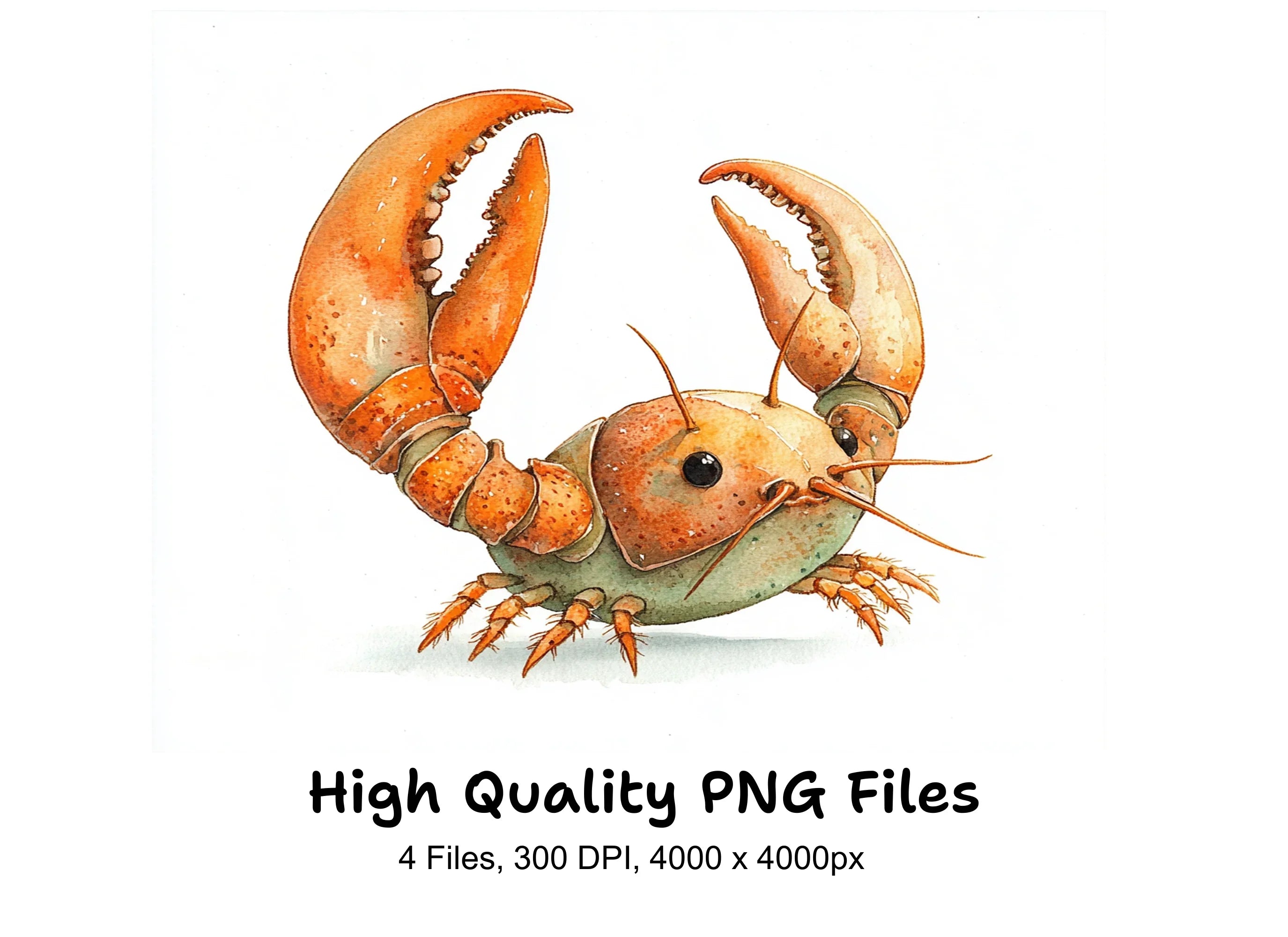 Cute Lobster Clipart Bundle