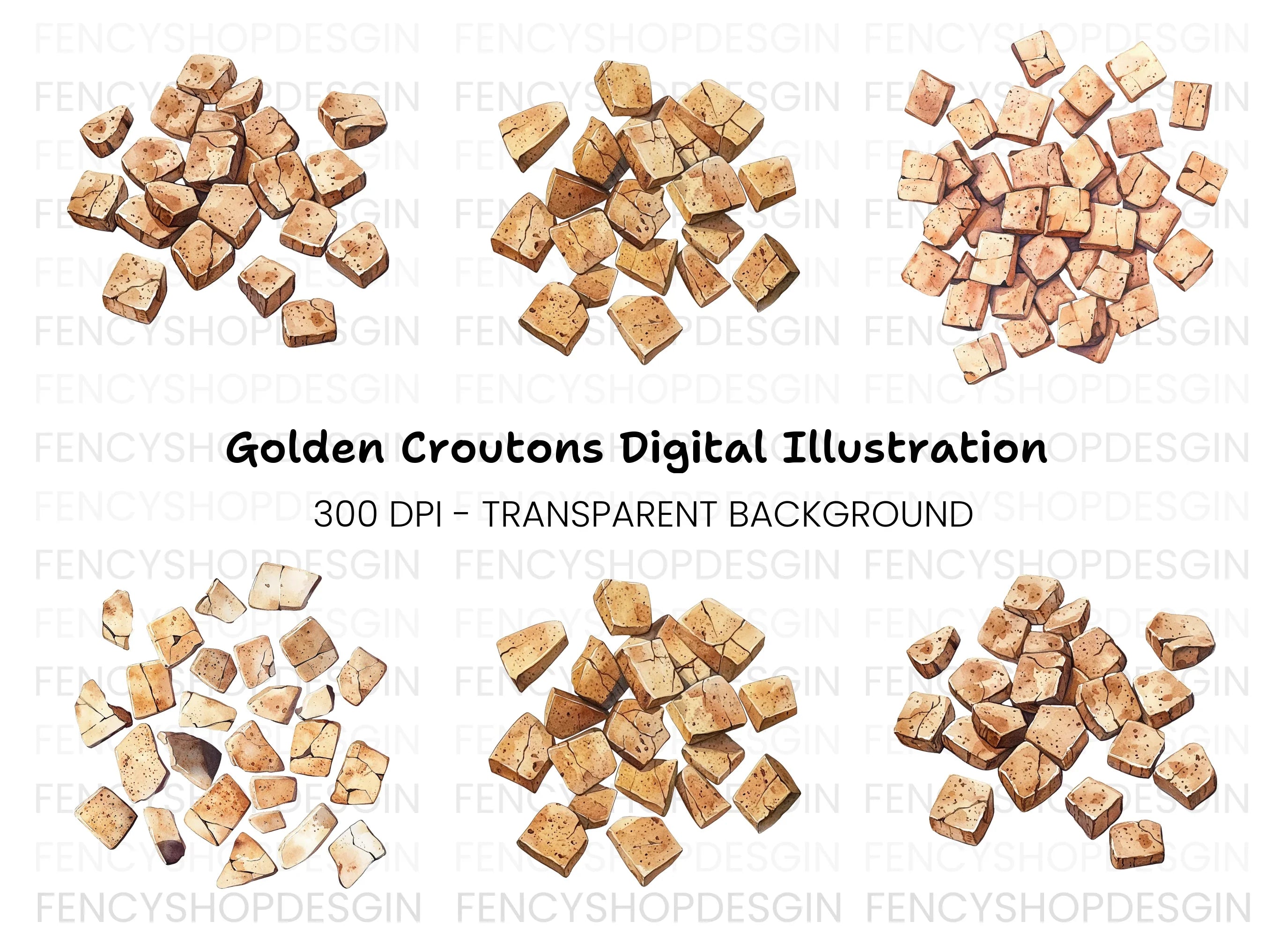 Cracked Stone and Dirt Clipart Bundle