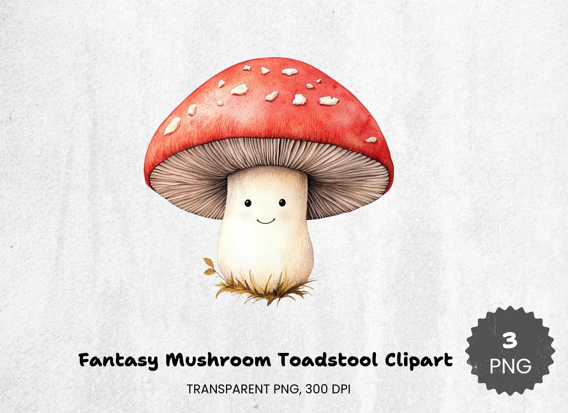 Fantasy Mushroom Toadstool Clipart Bundle - CraftNest - Digital Crafting and Art