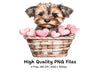 Adorable Puppy Love Baskets Clipart Bundle