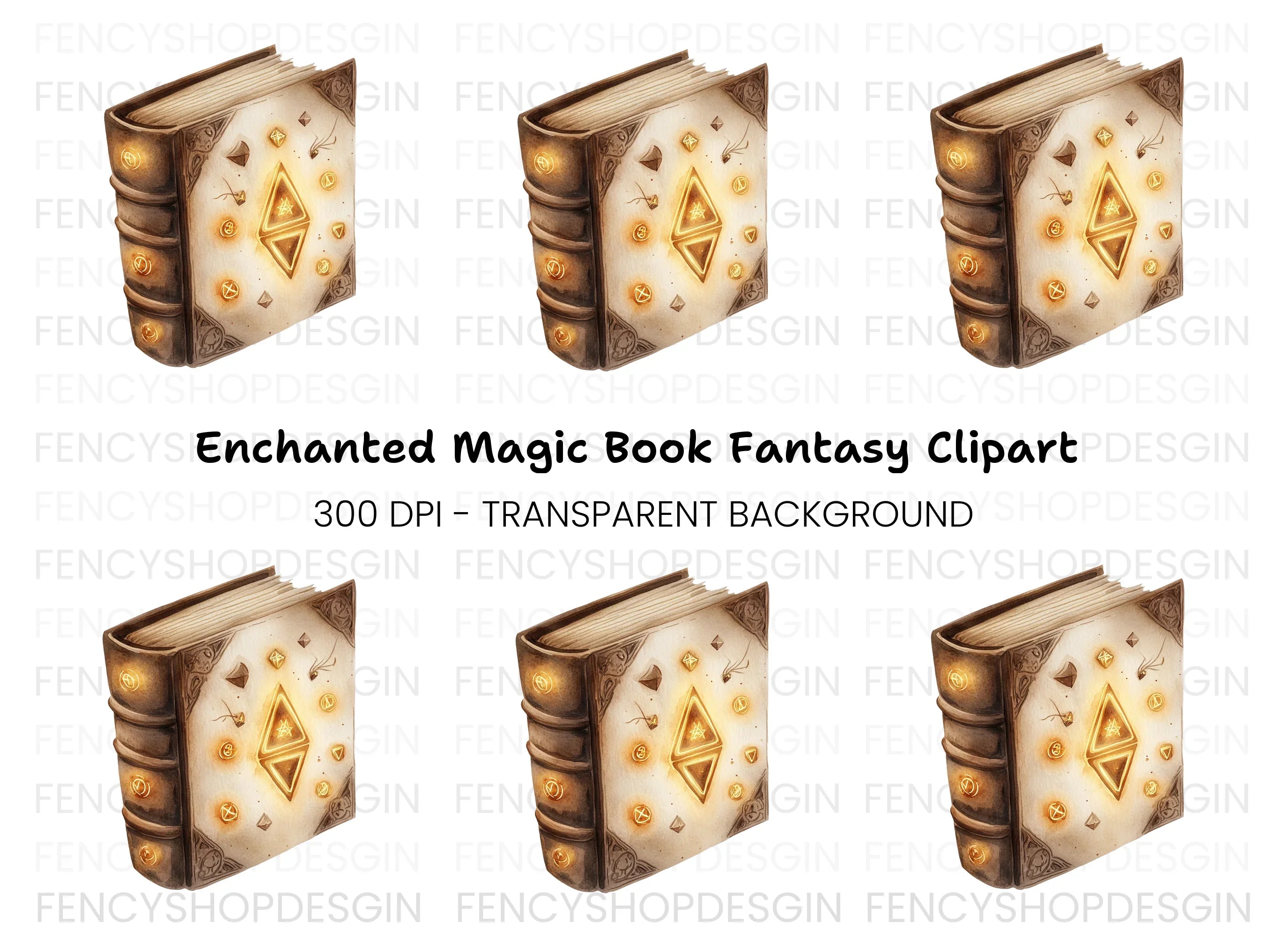 Mystical Grimoire Clipart Bundle