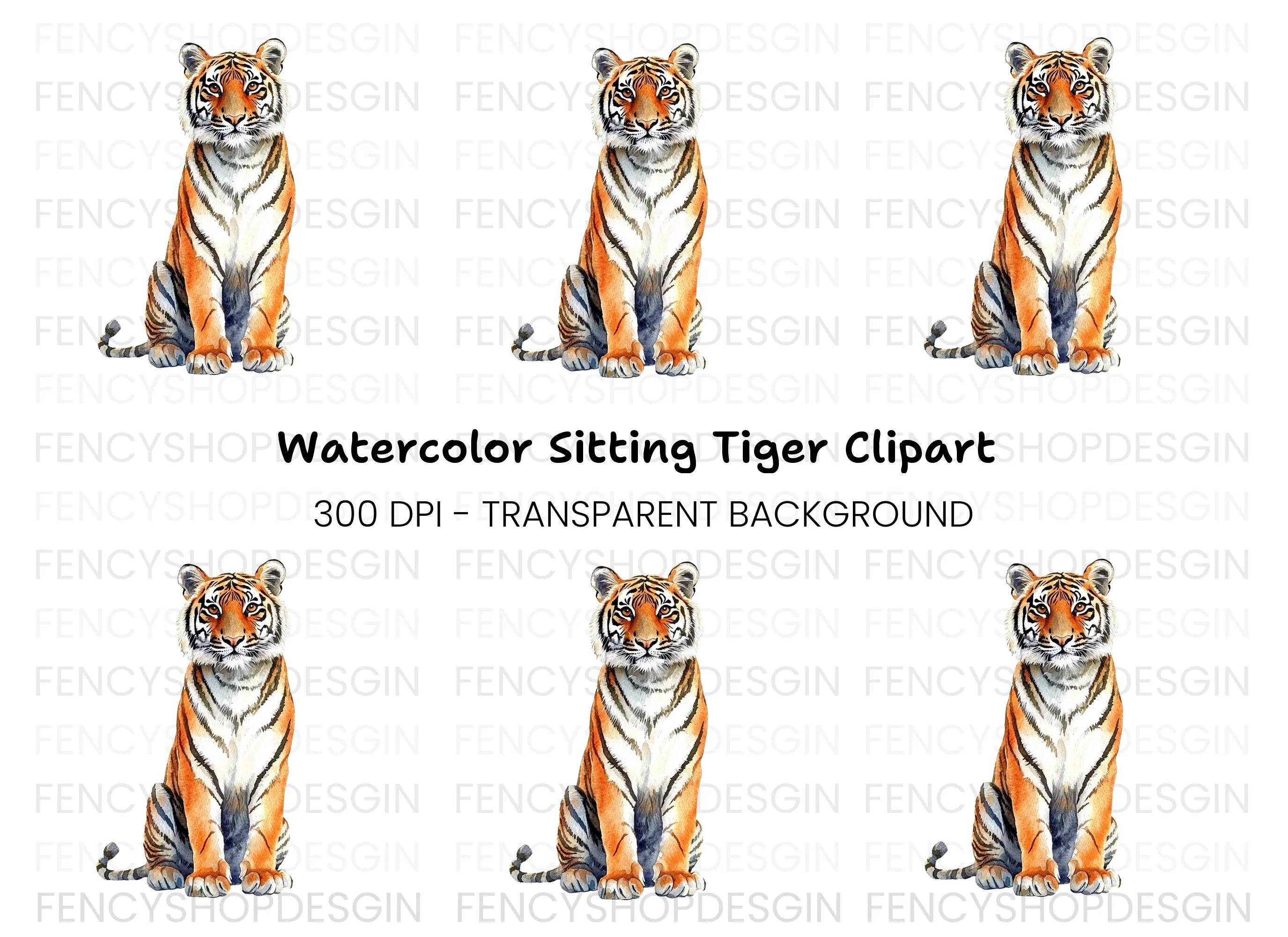 Tiger Clipart Bundle