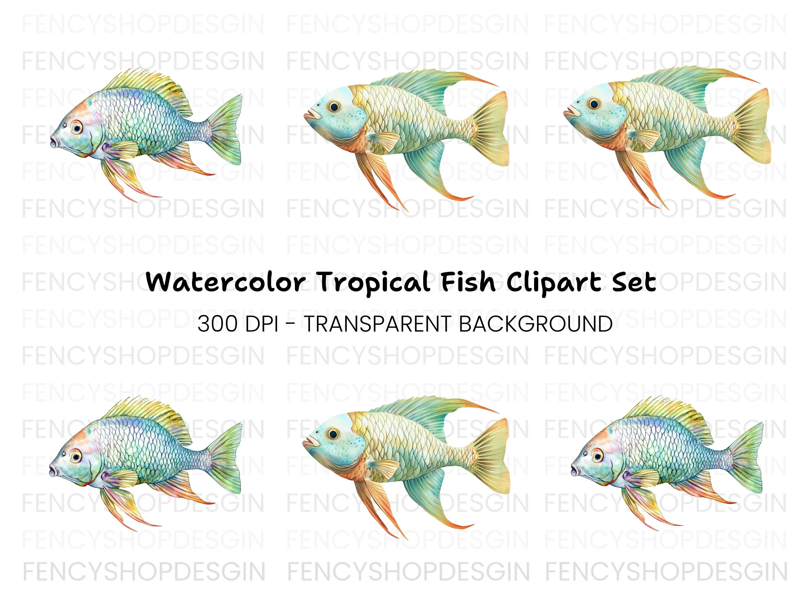 Vibrant Fish Clipart Bundle
