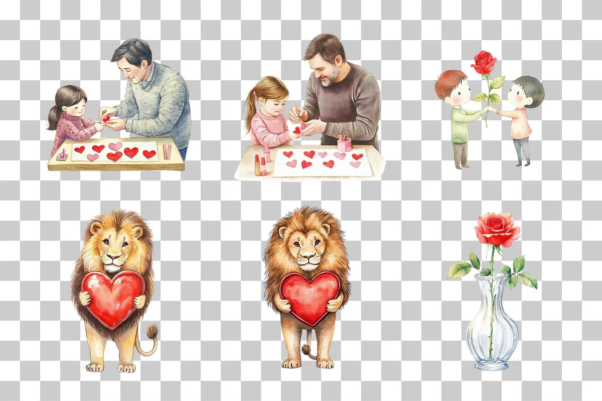 Sweet Valentine's Day Clipart Collection Bundle - CraftNest - Digital Crafting and Art