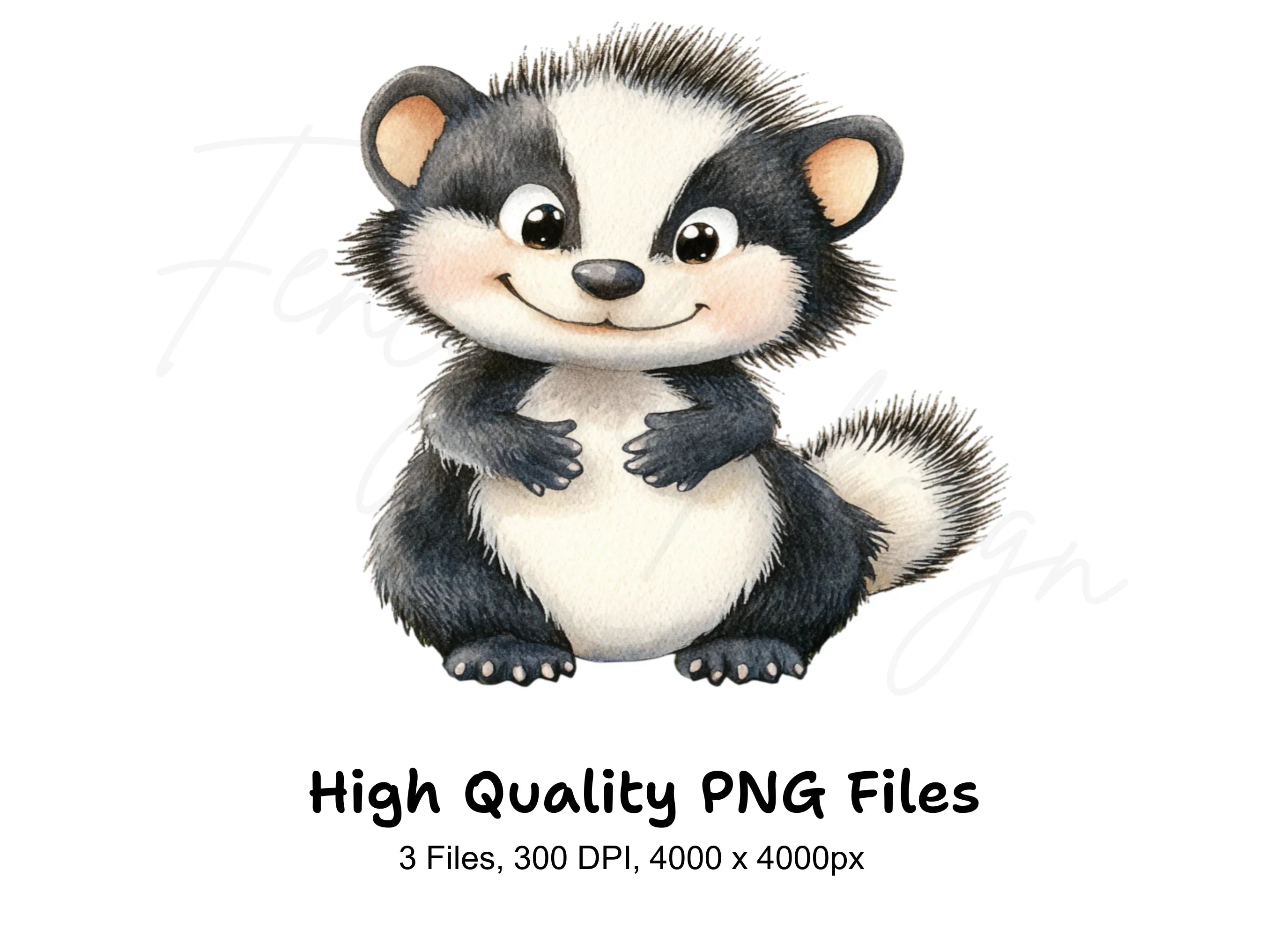 Adorable Skunk Clipart Bundle