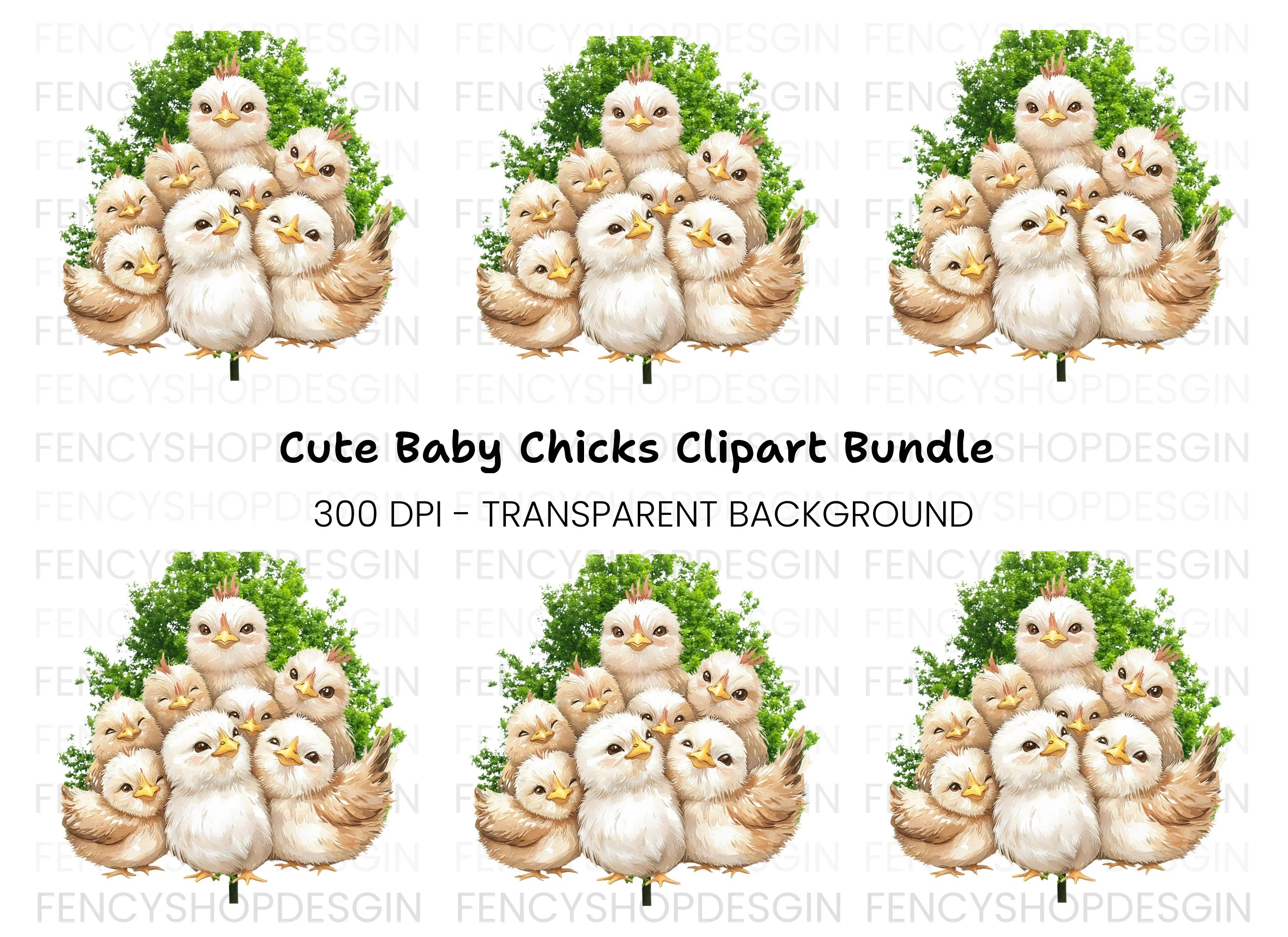 Adorable Baby Chicks Clipart Bundle