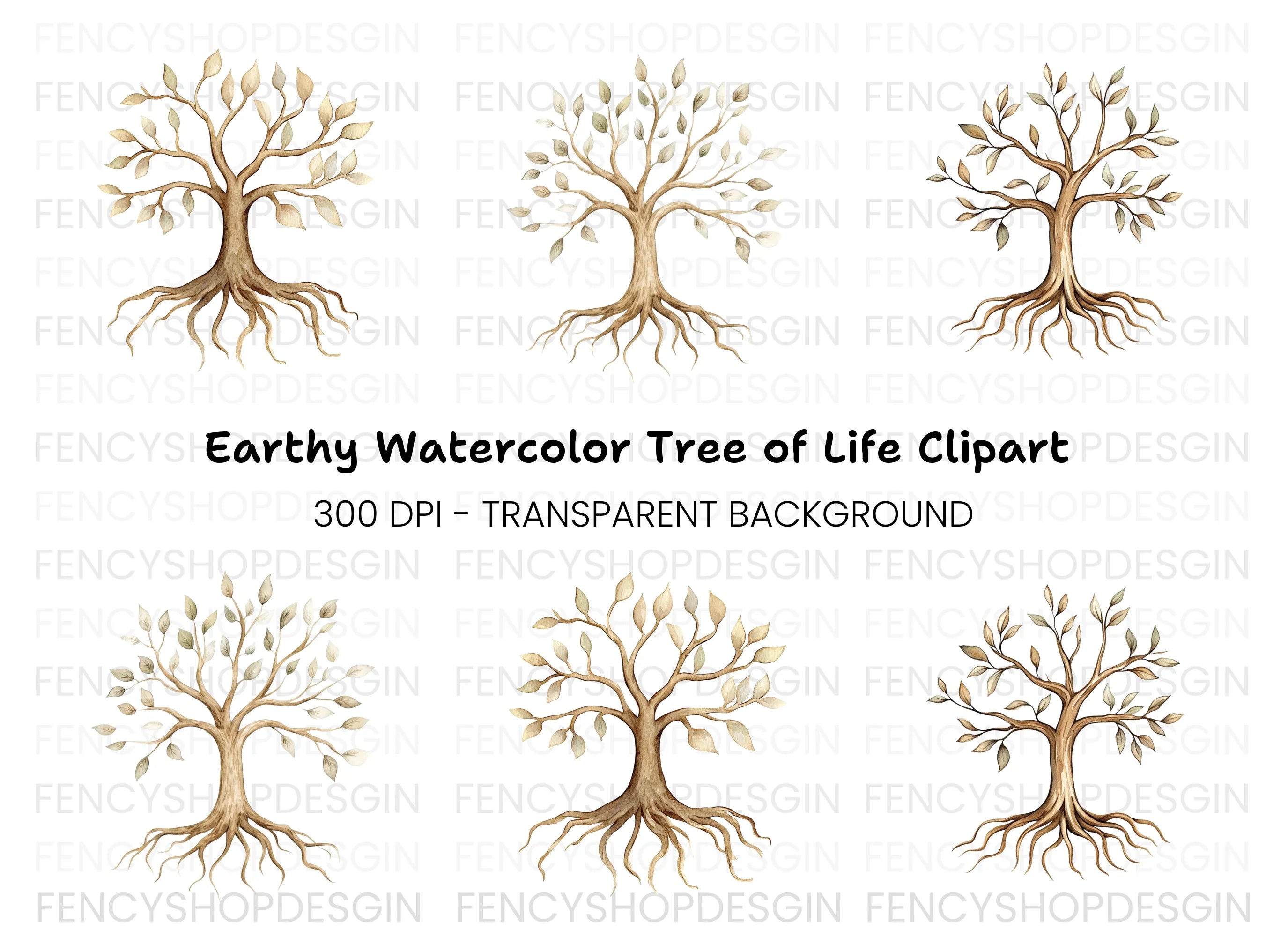 Tree of Life Clipart Bundle
