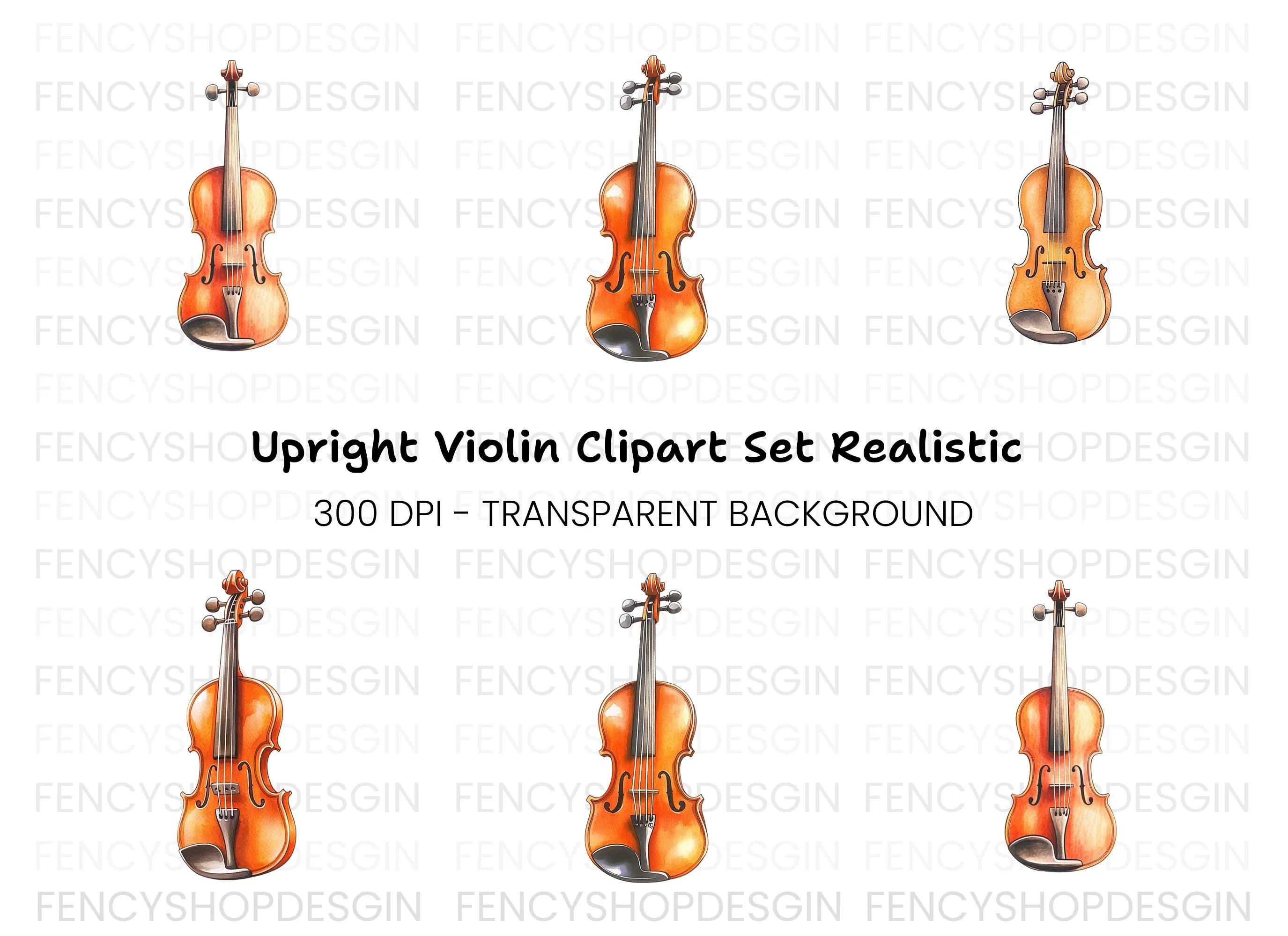Violin Clipart Bundle