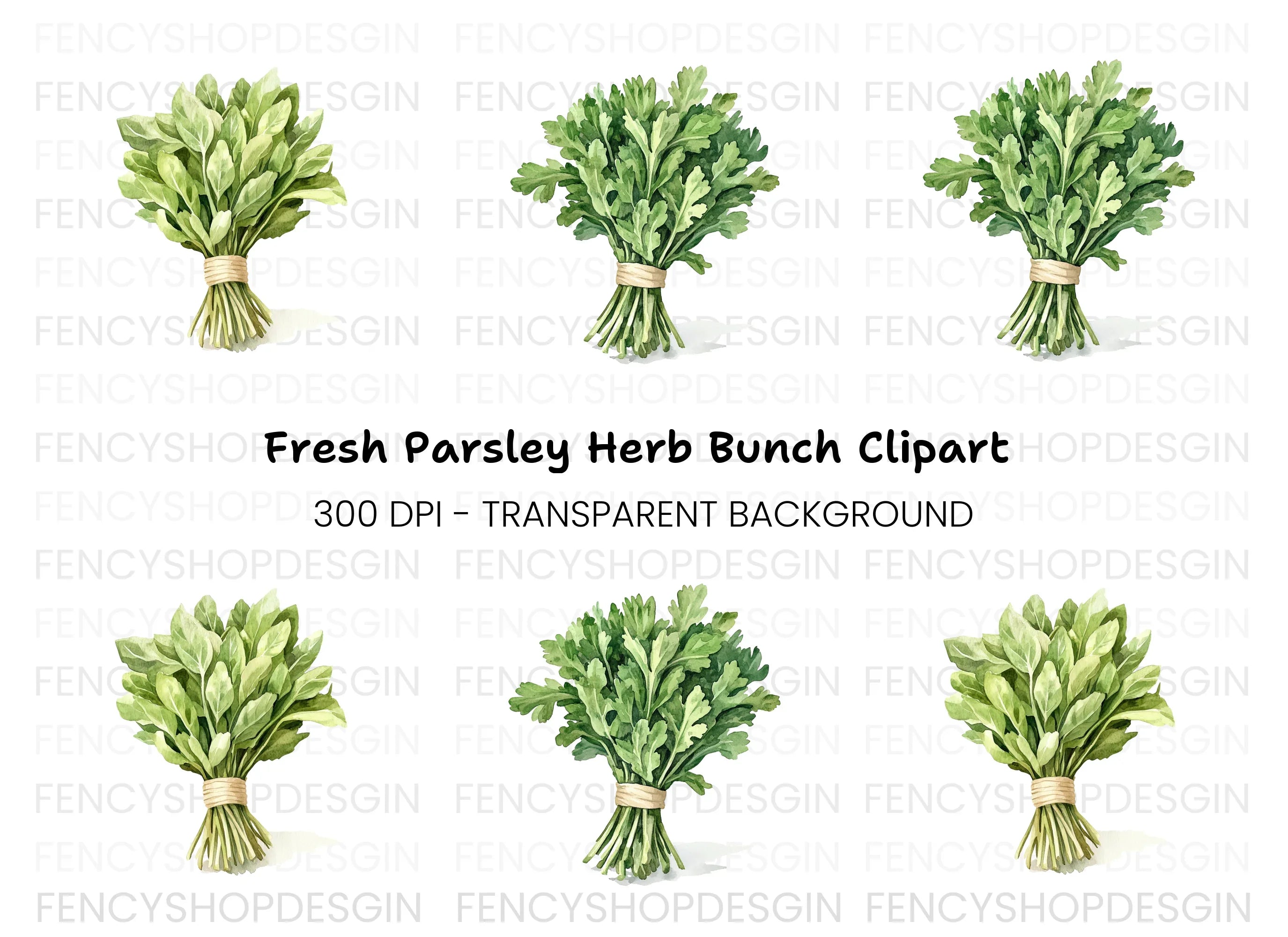 Fresh Greens Clipart Bundle
