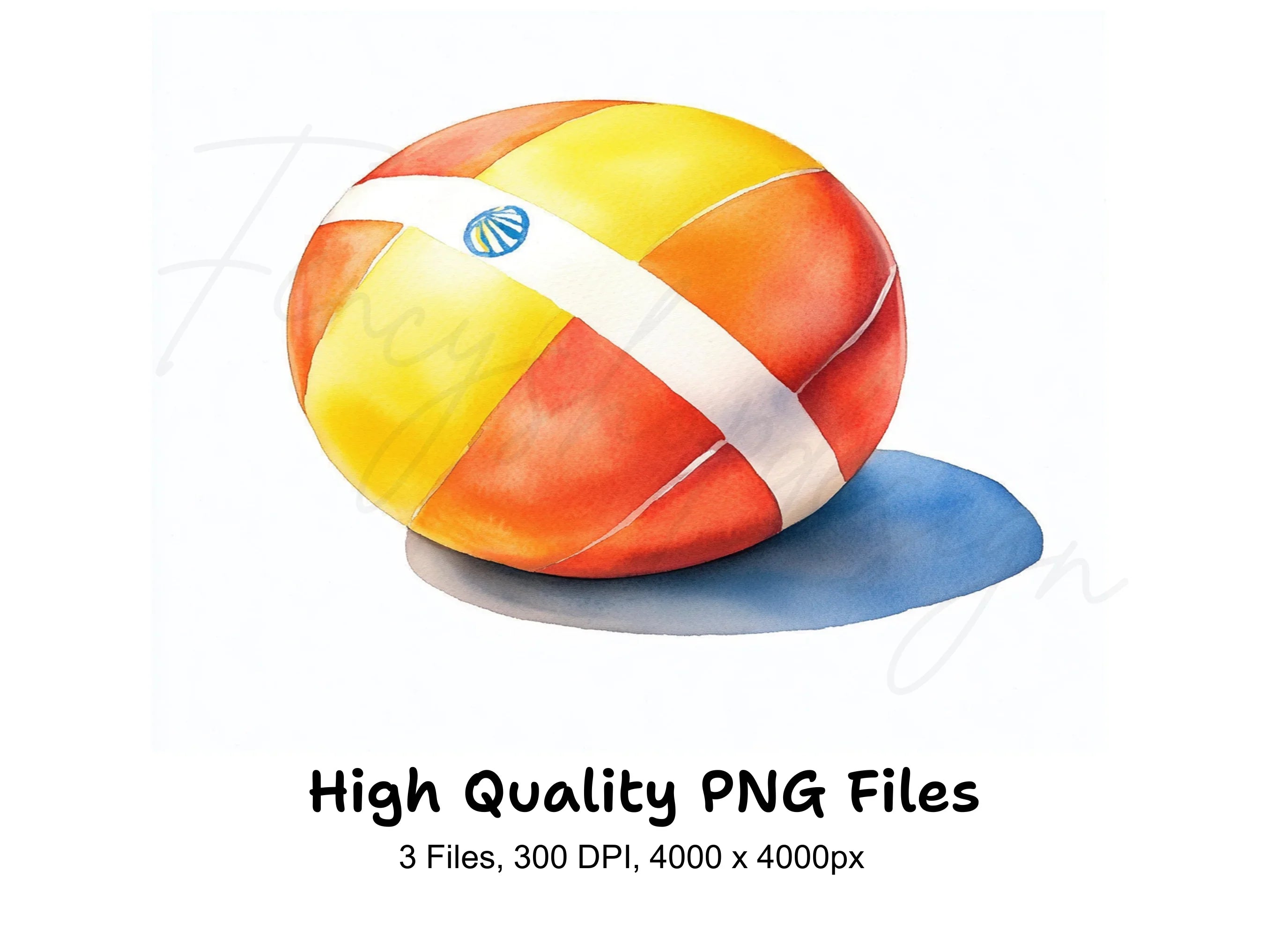 Colorful Beach Balls Clipart Bundle