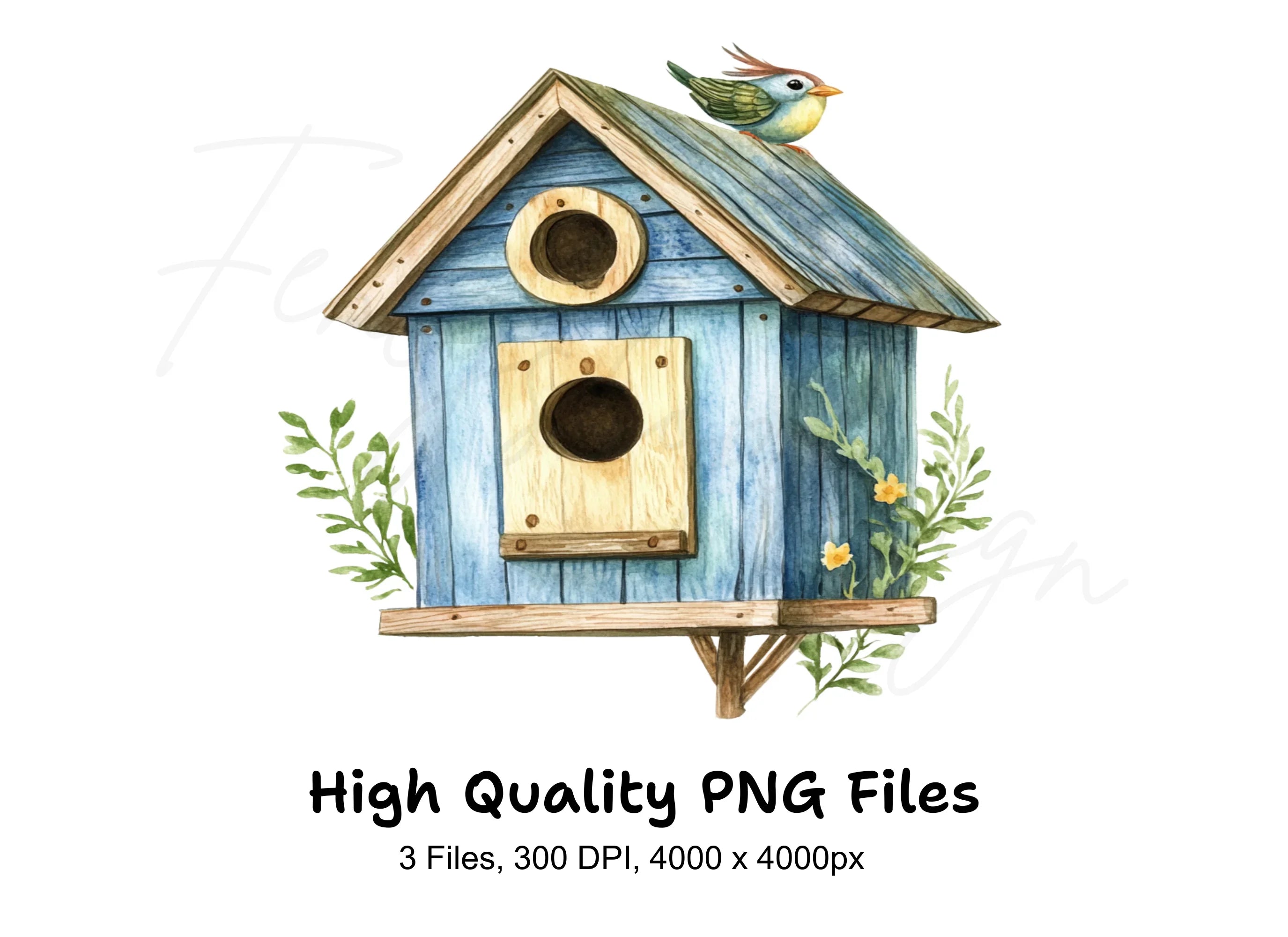 Birdhouses Clipart Bundle