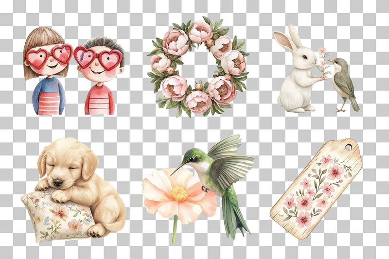 Charming Clipart Collection Bundle - CraftNest - Digital Crafting and Art