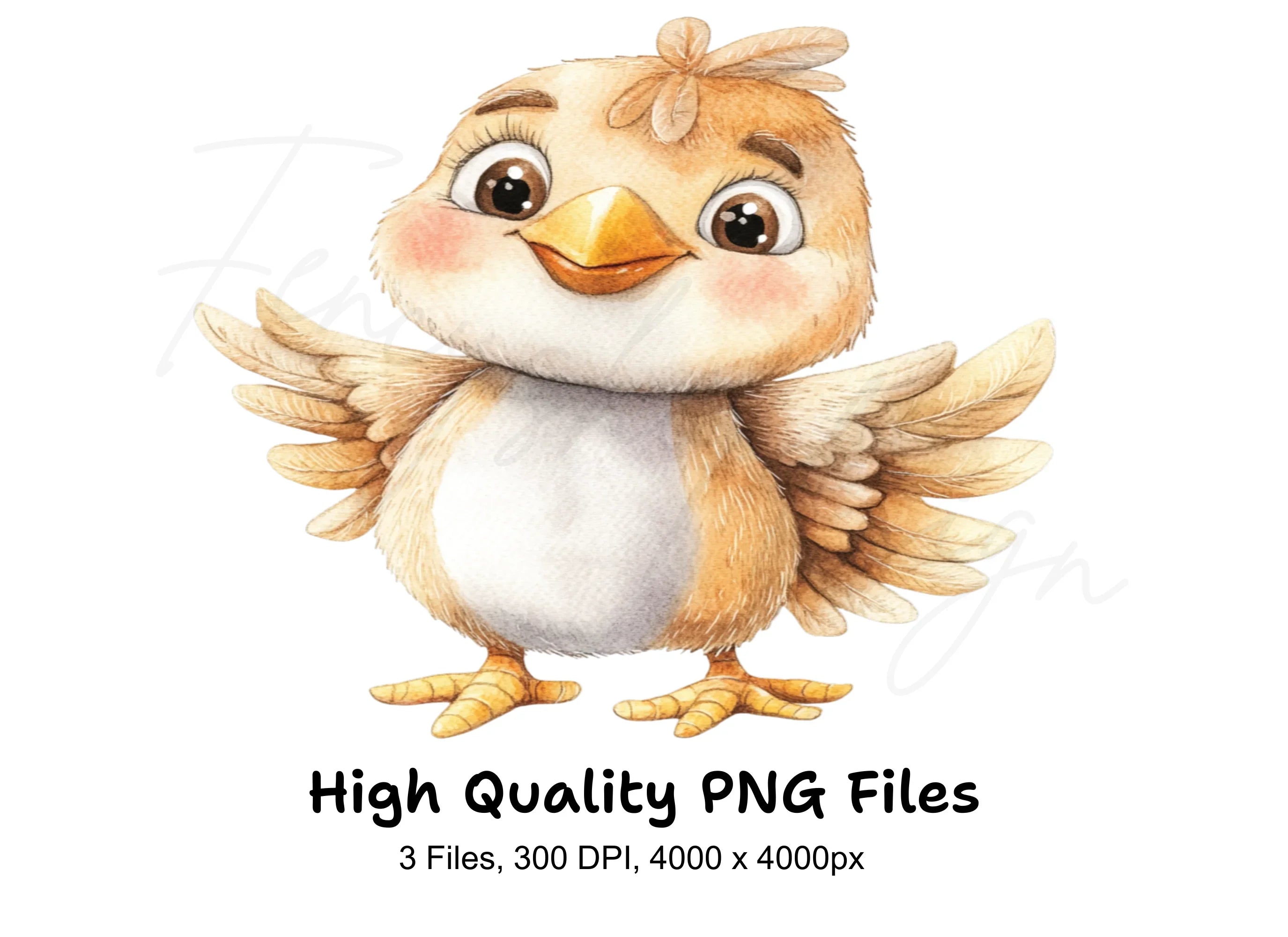 Cute Baby Chick Clipart Bundle