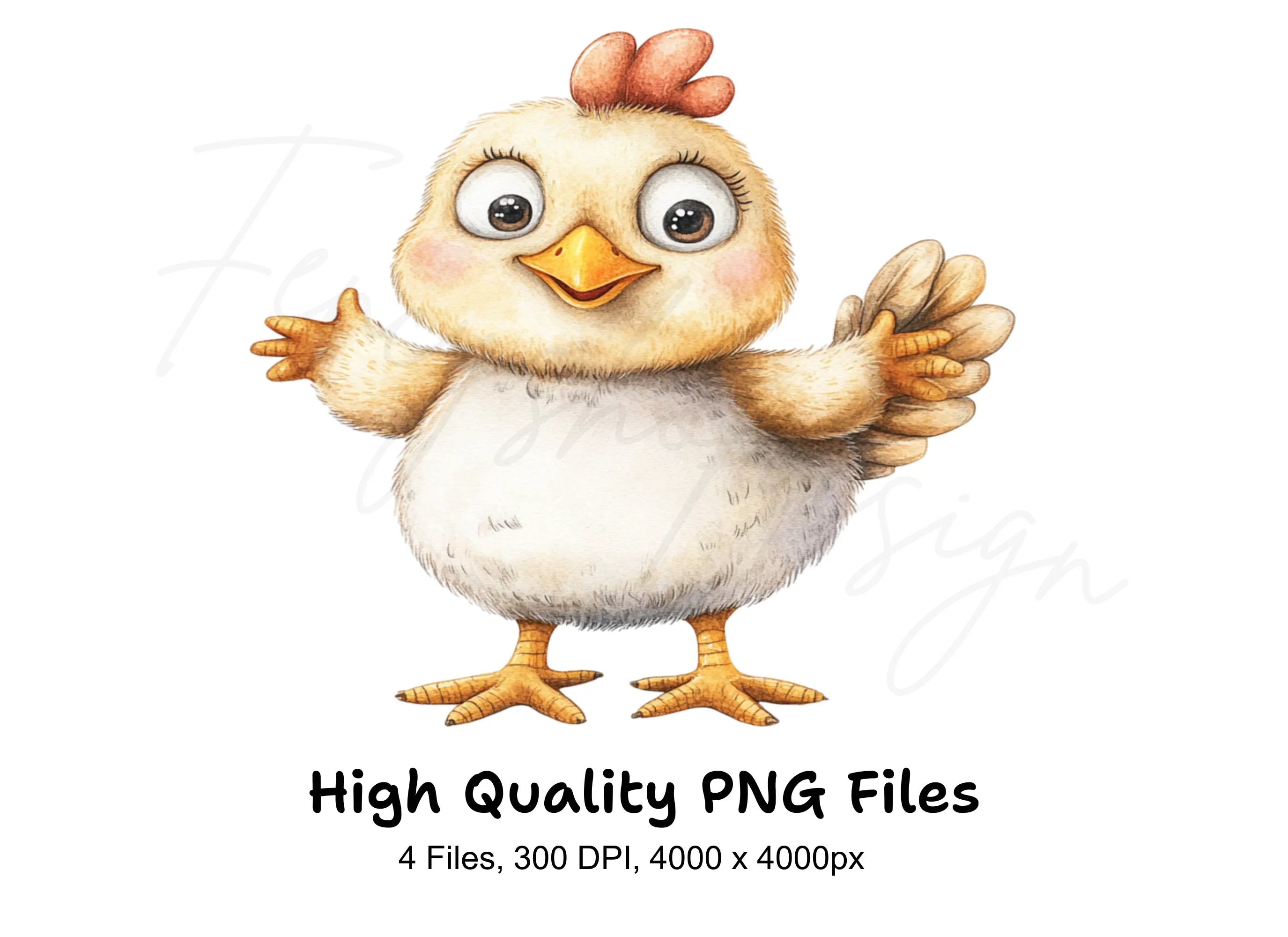 Cute Baby Chick Clipart Bundle