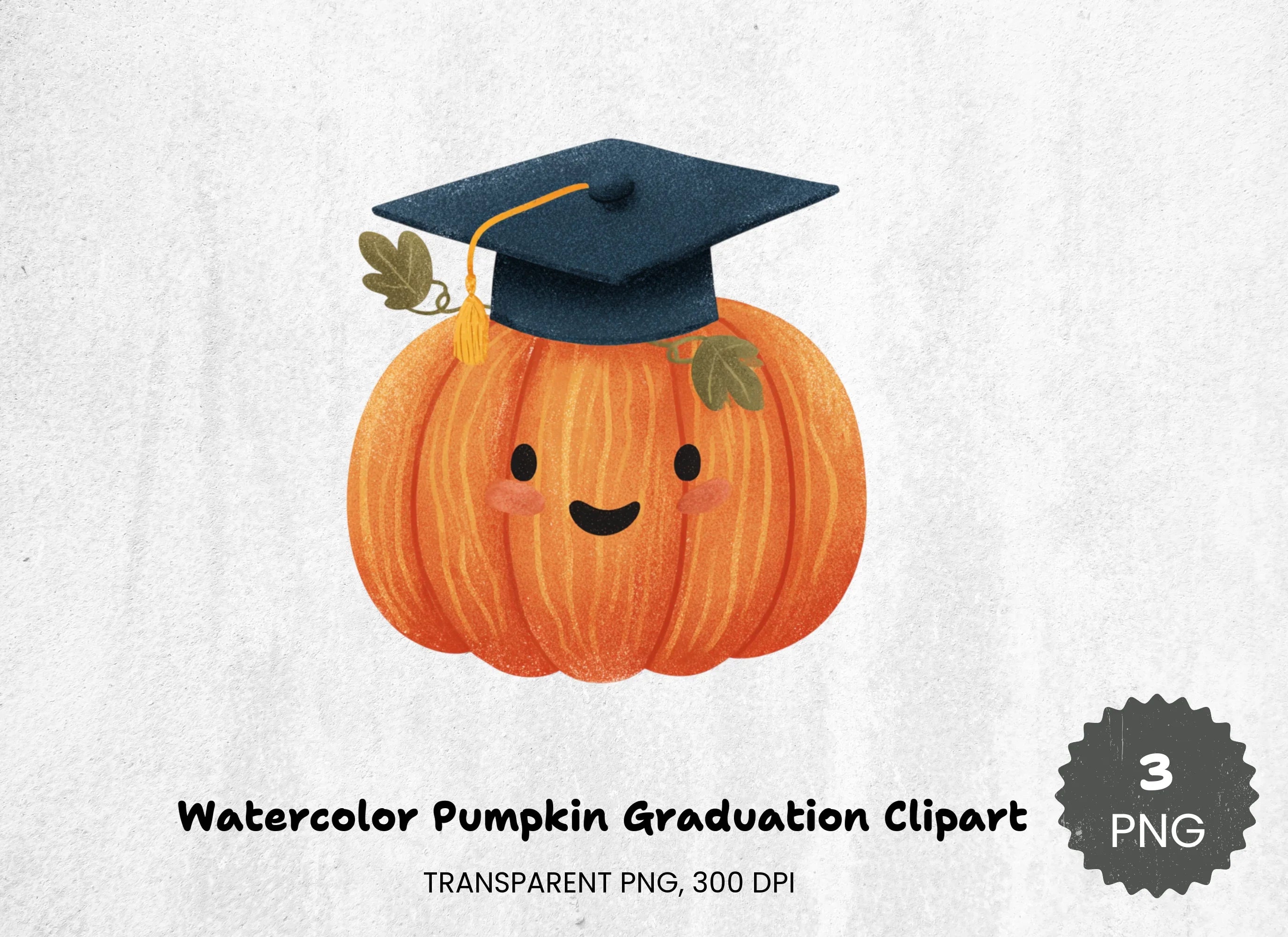 Pumpkin Graduation Clipart Bundle - CraftNest - Digital Crafting and Art