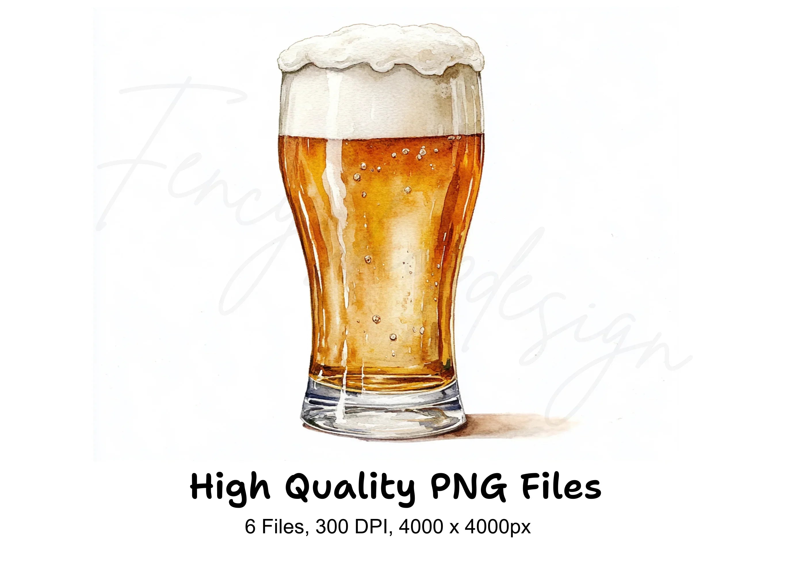 Refreshing Beer Glasses Clipart Bundle