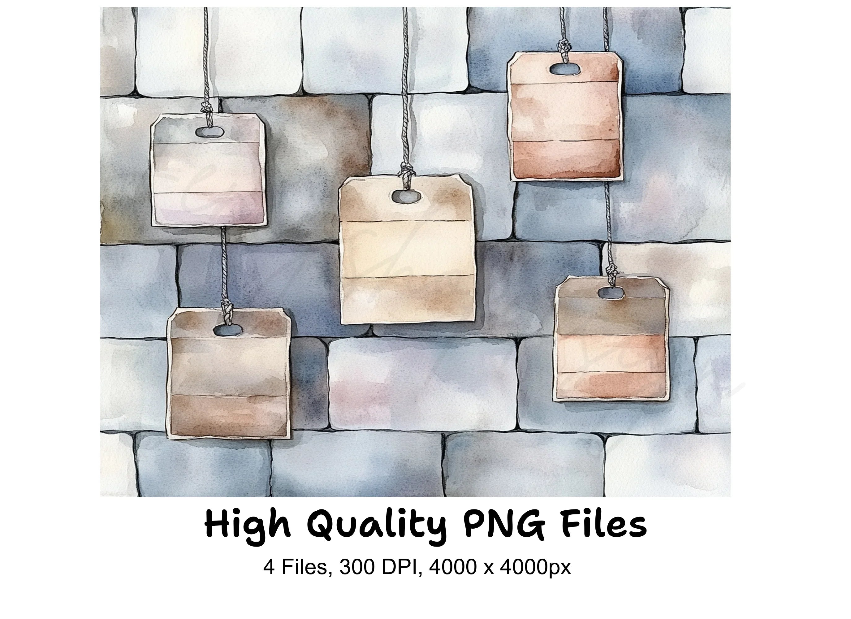 Hanging Tags Clipart Bundle