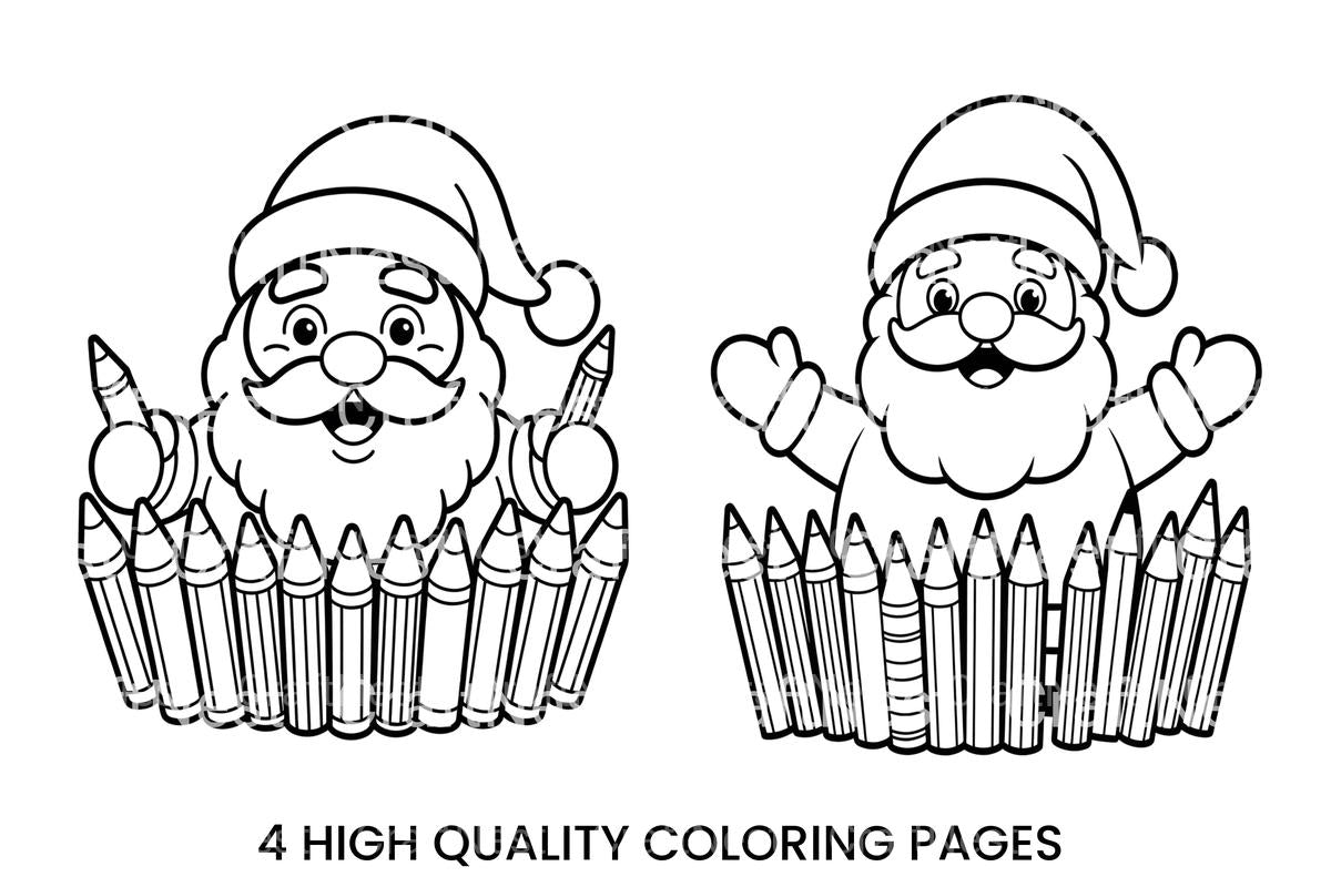 Santa Clausfor Kids Coloring Books
