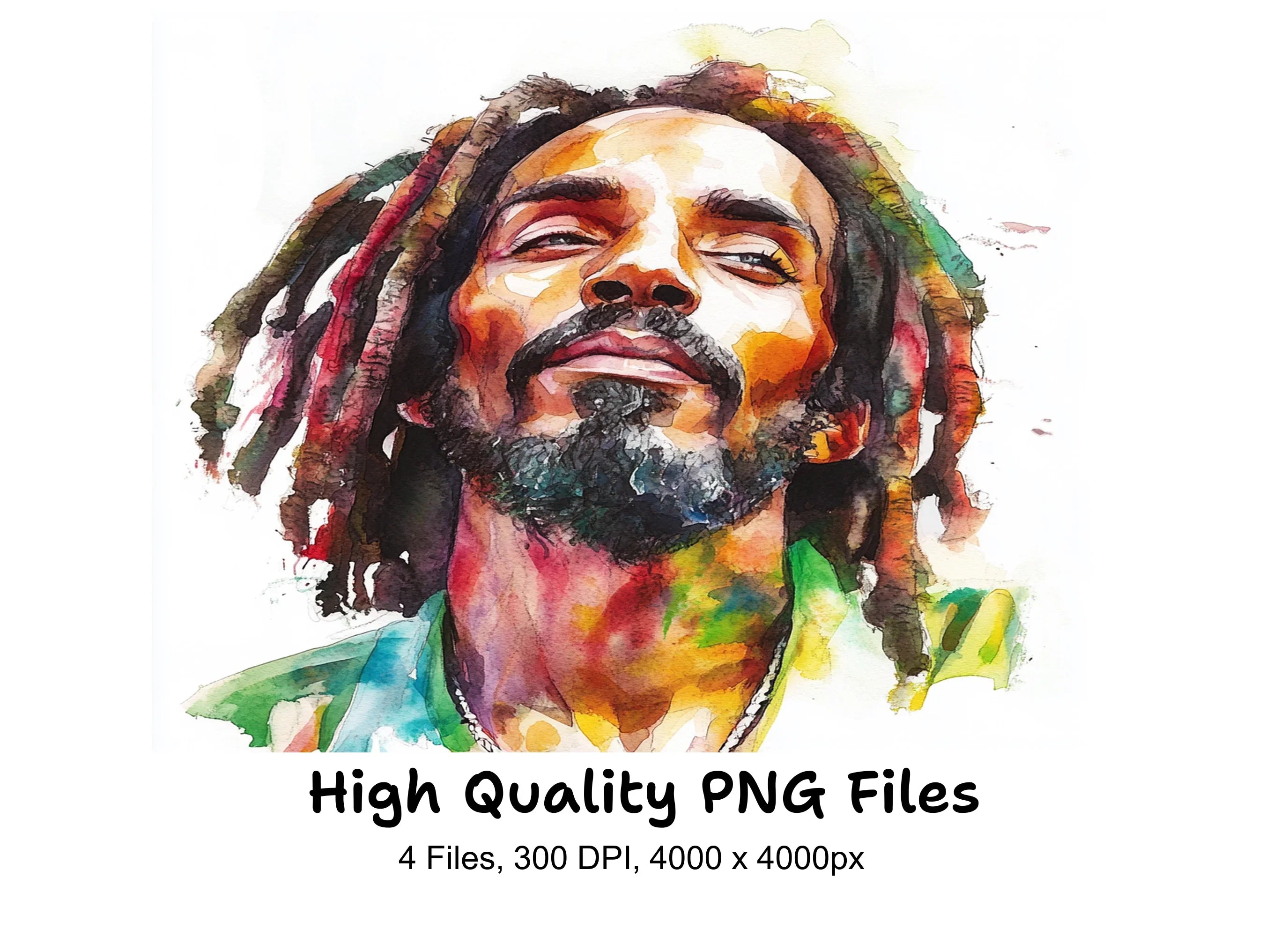 Reggae Portraits Clipart Bundle