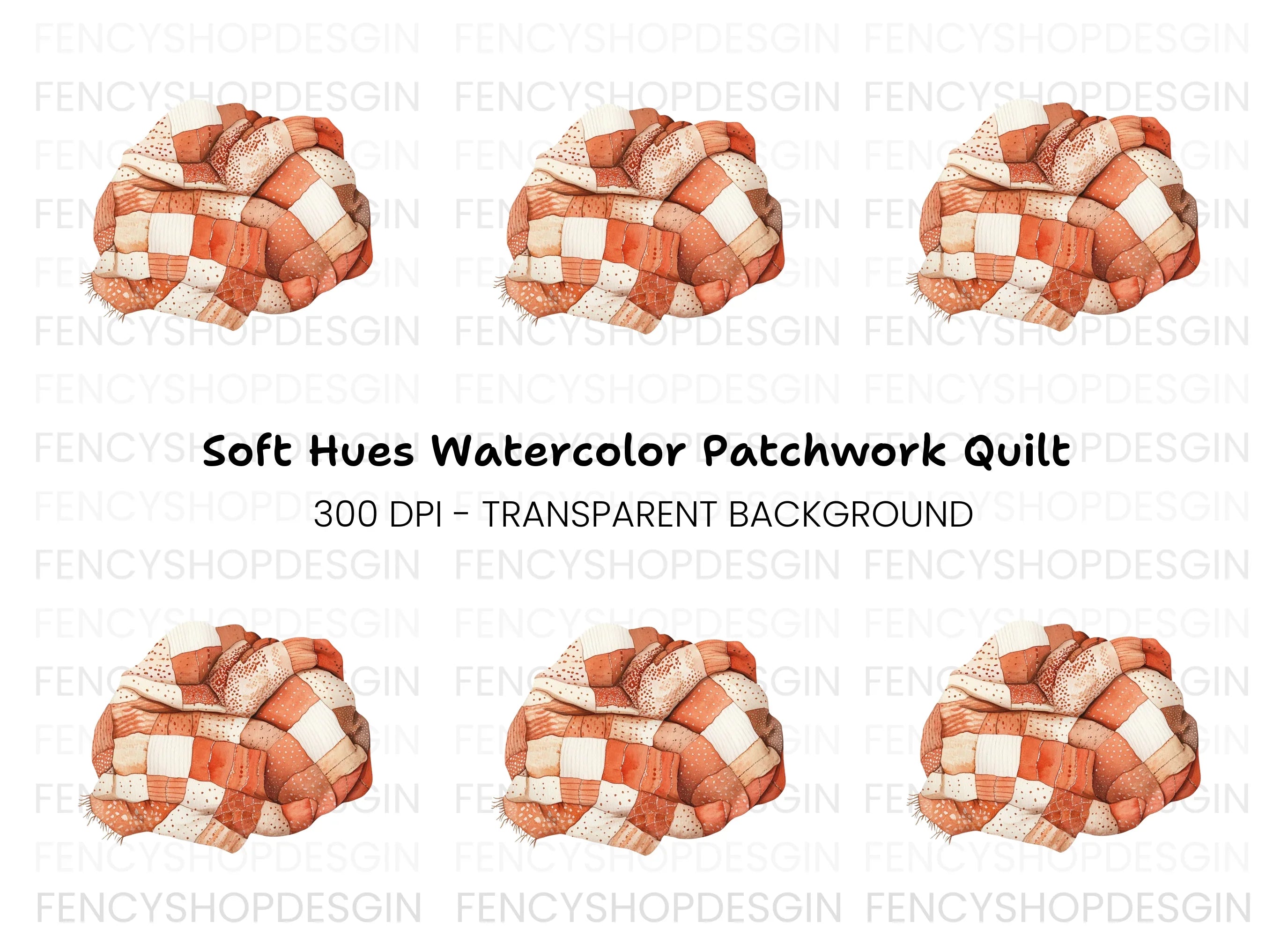 Folded Quilt Clipart Bundle