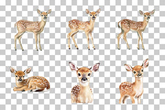 Deer Fawn Woodland Animal Clipart Bundle - CraftNest - Digital Crafting and Art