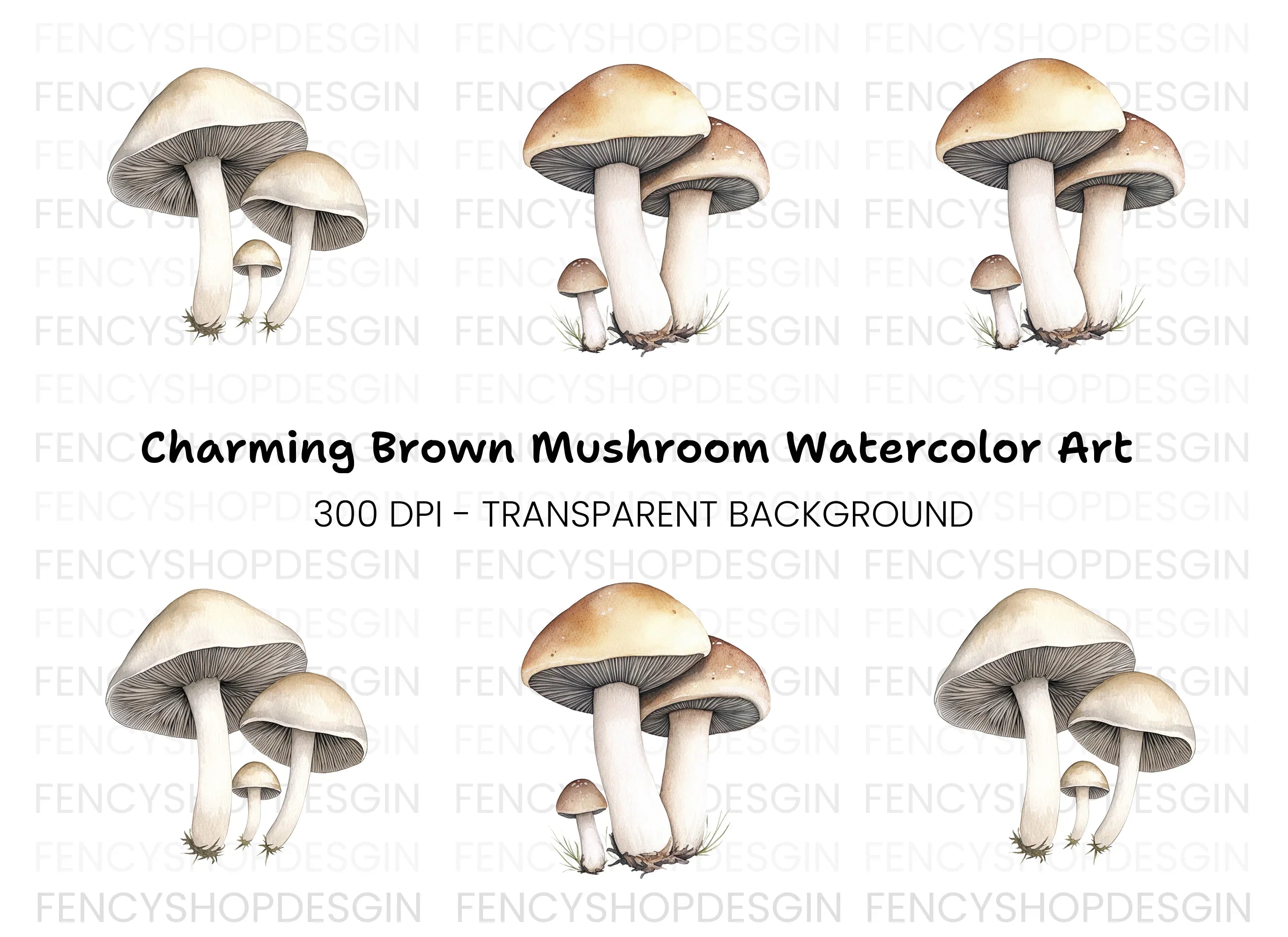 Mushroom Clipart Bundle