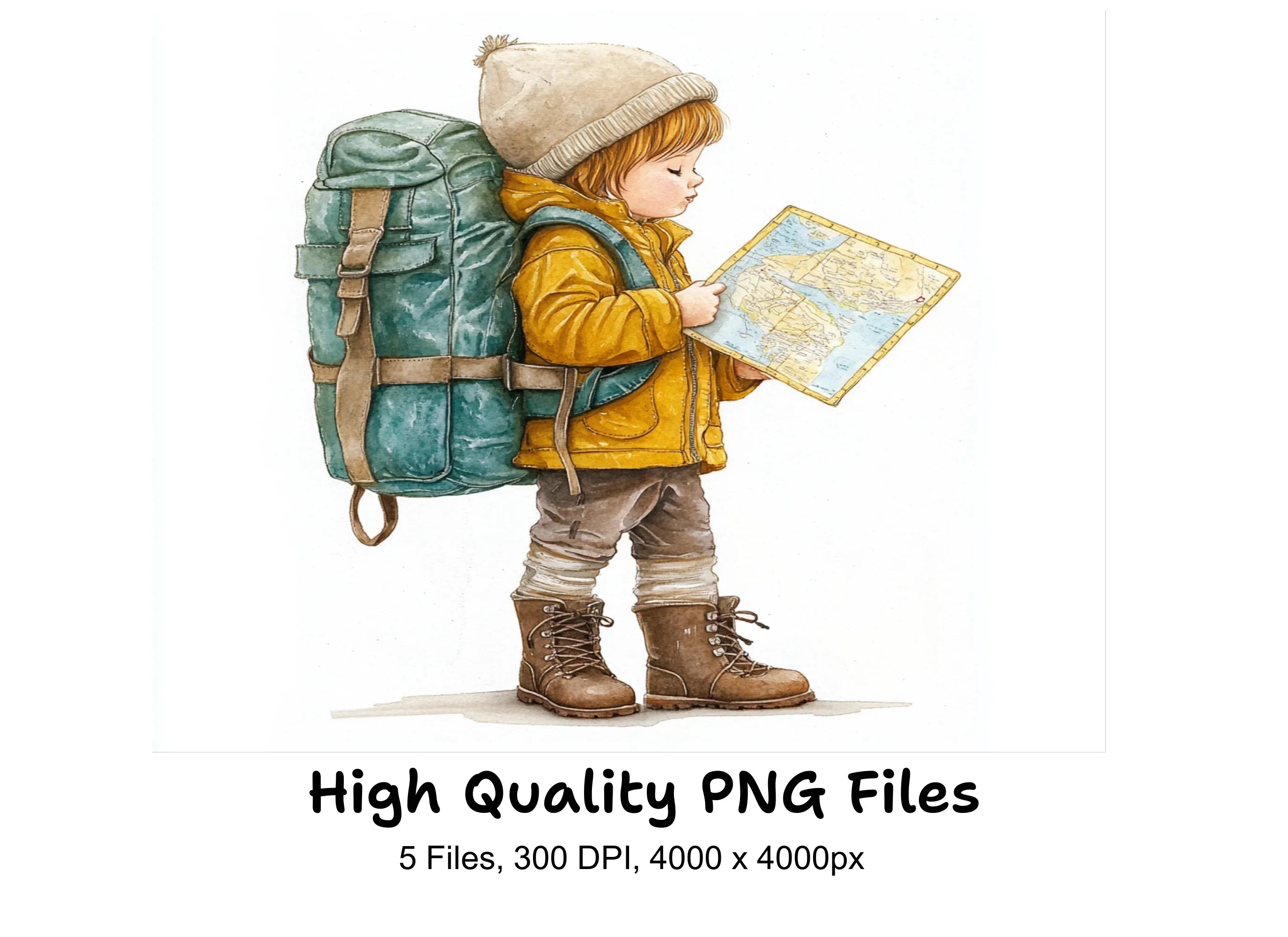 Little Adventurers Maps Clipart Bundle