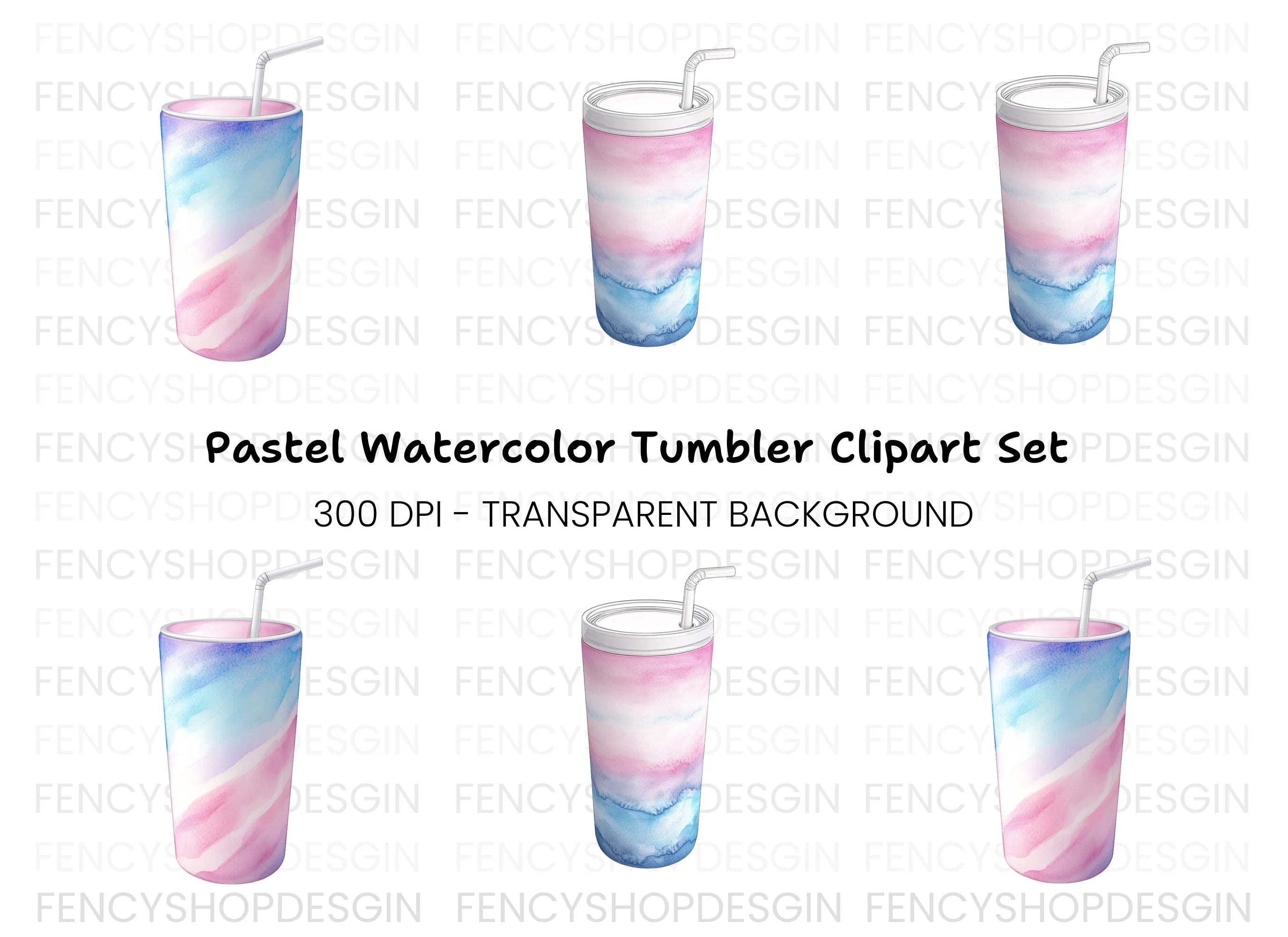 Tumbler Clipart Bundle