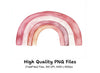 Boho Rainbow Clipart Bundle