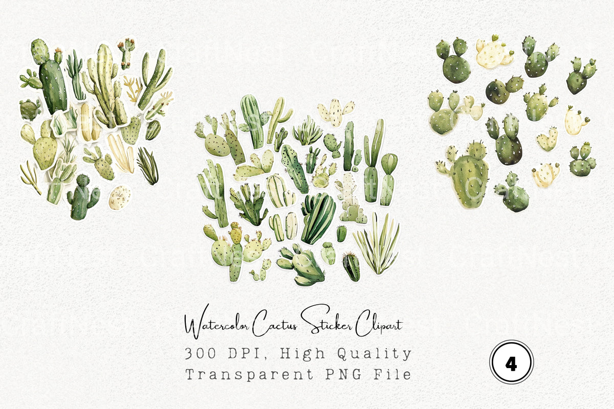 Cactus Clipart Bundle