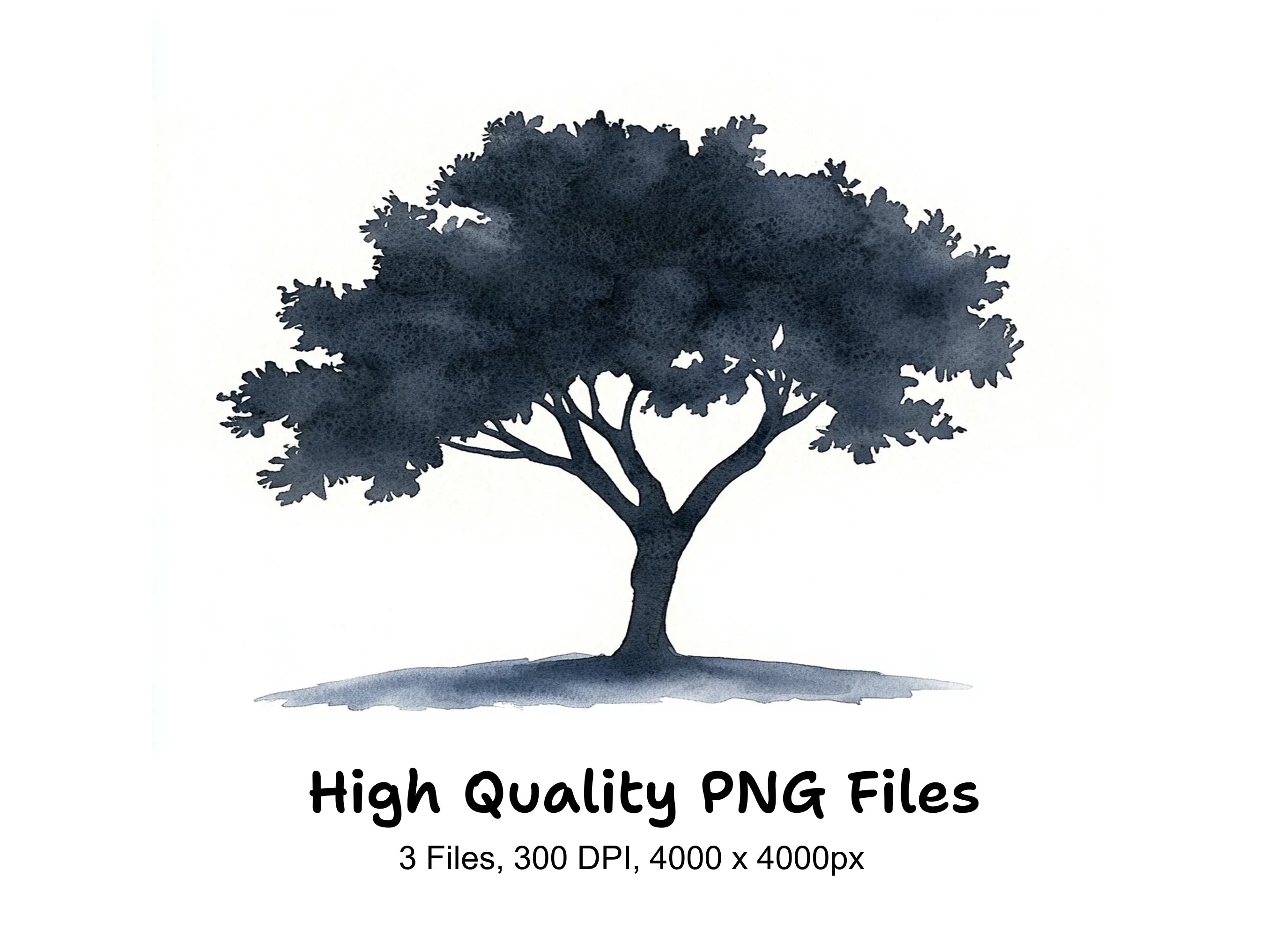 Tree Silhouettes Clipart Bundle