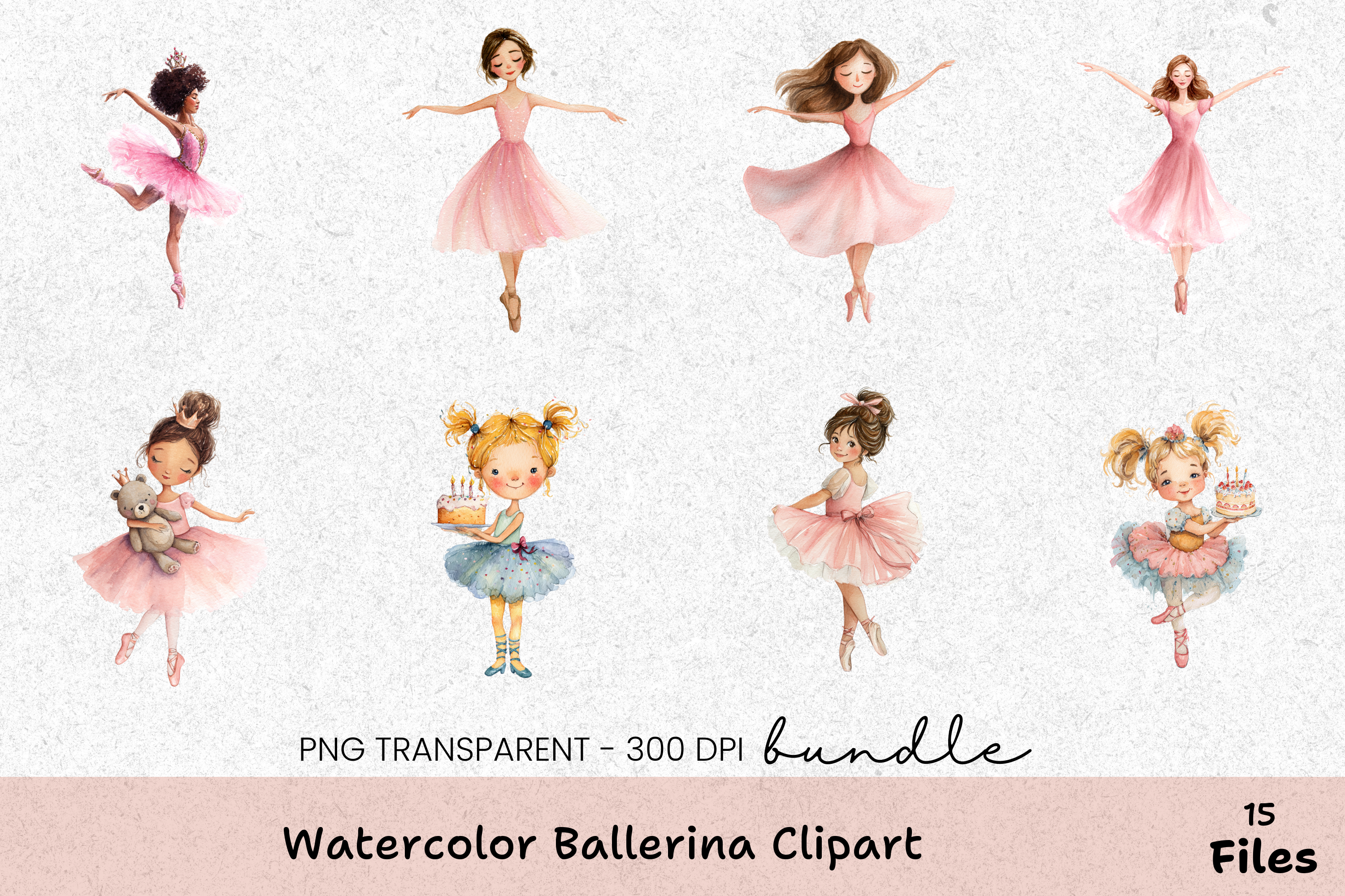 Ballerina Clipart Bundle