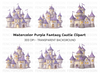 Enchanted Purple Castle Clipart Bundle