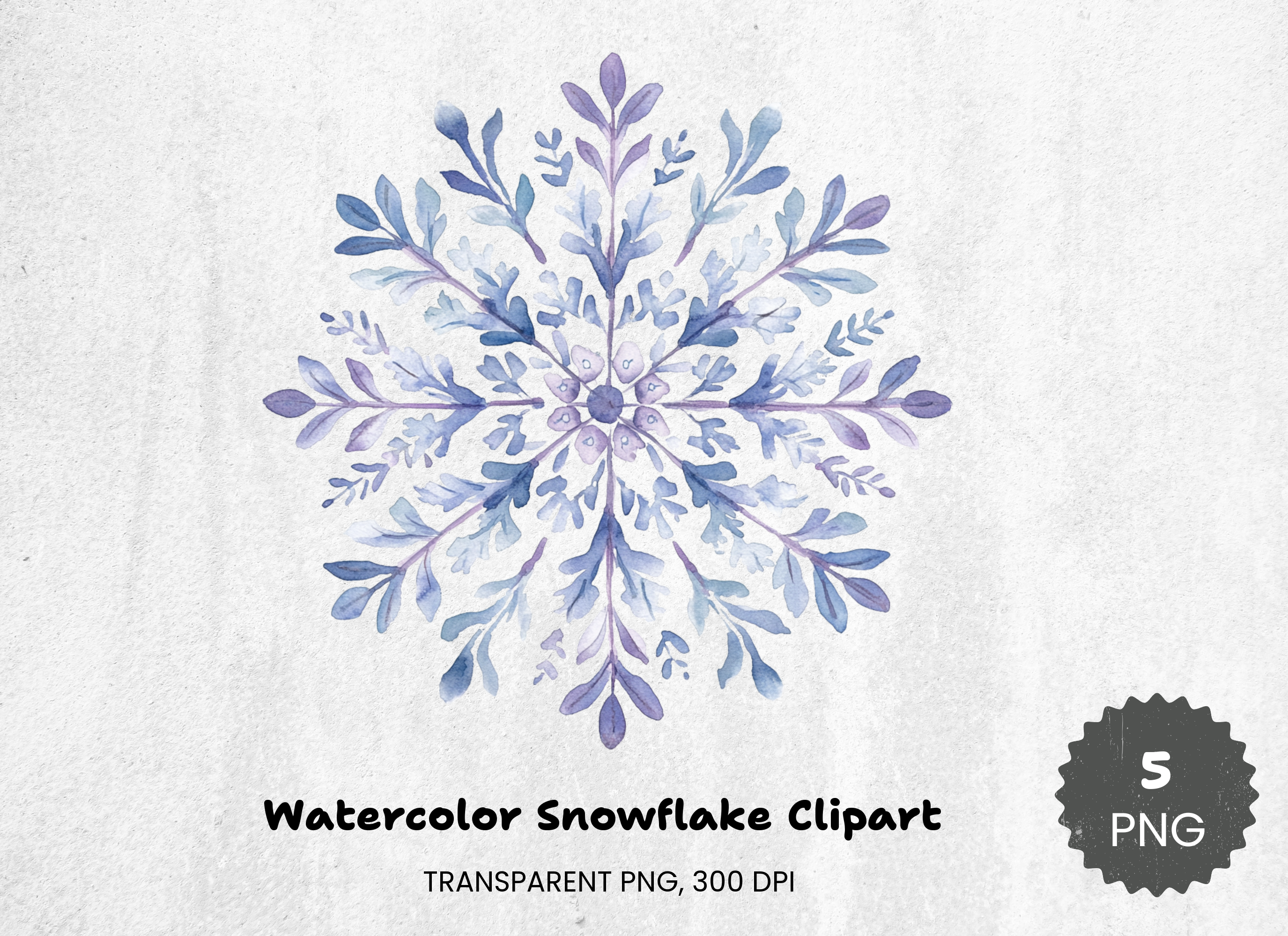 Snowflake Clipart Bundle