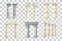 Ancient Greek Columns Clipart Bundle - CraftNest - Digital Crafting and Art