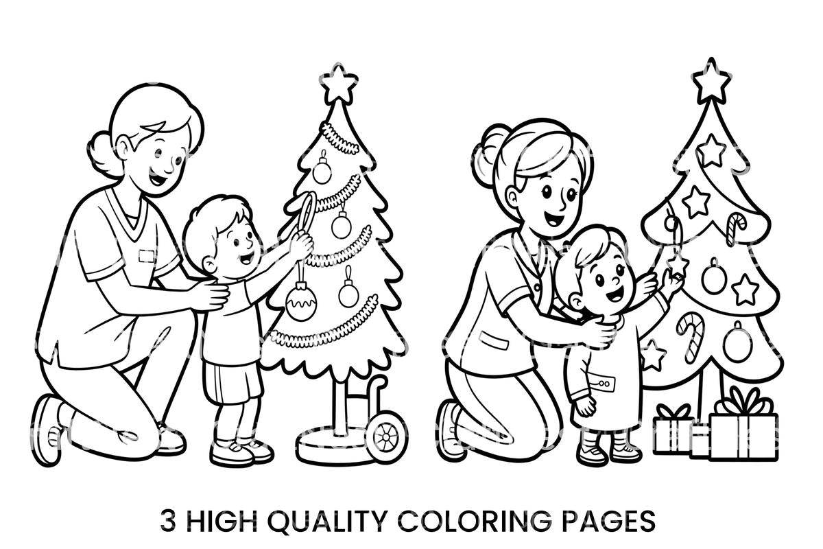 Joyful Christmas Carolers Coloring Books