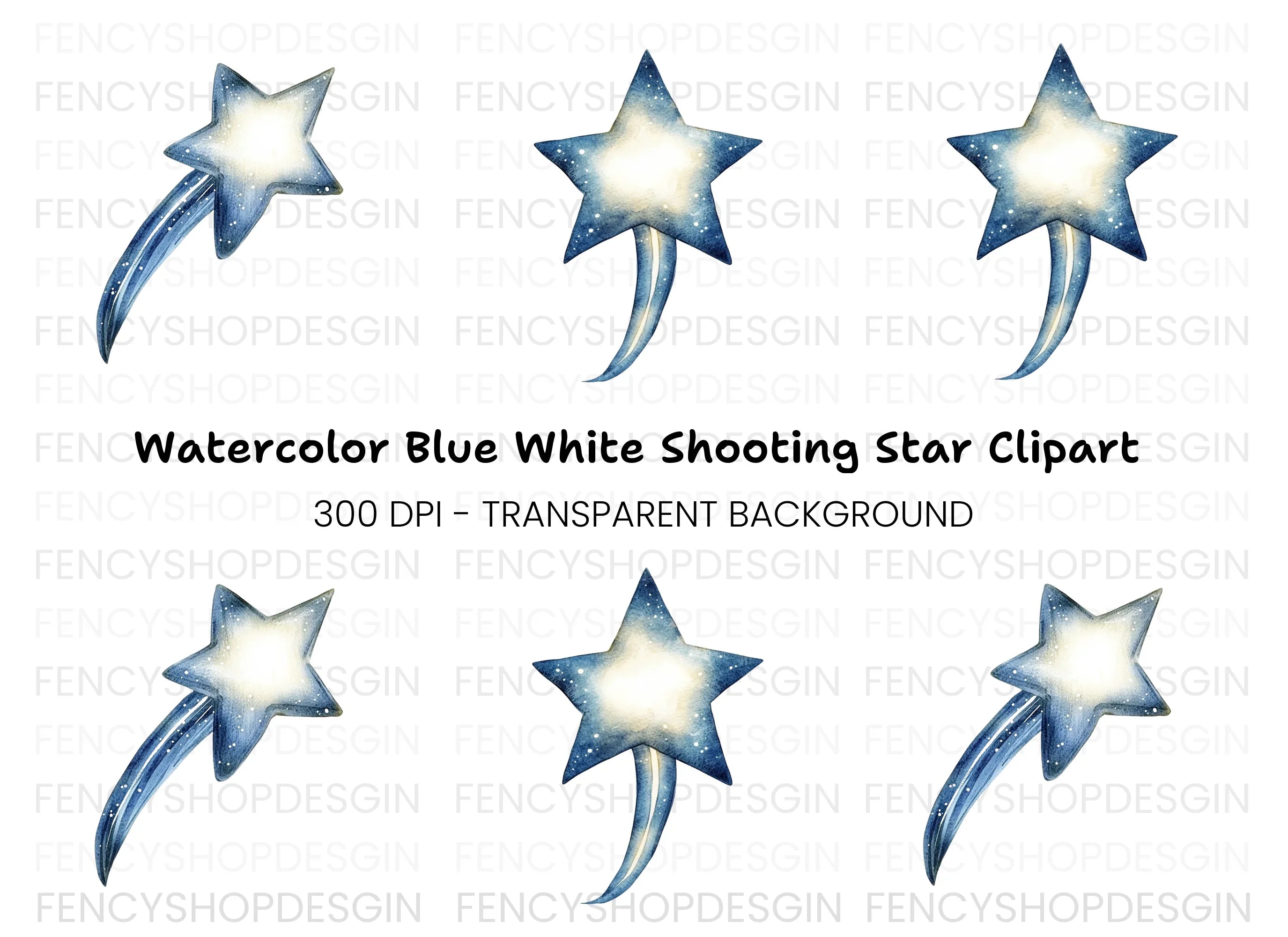 Shooting Stars Clipart Bundle