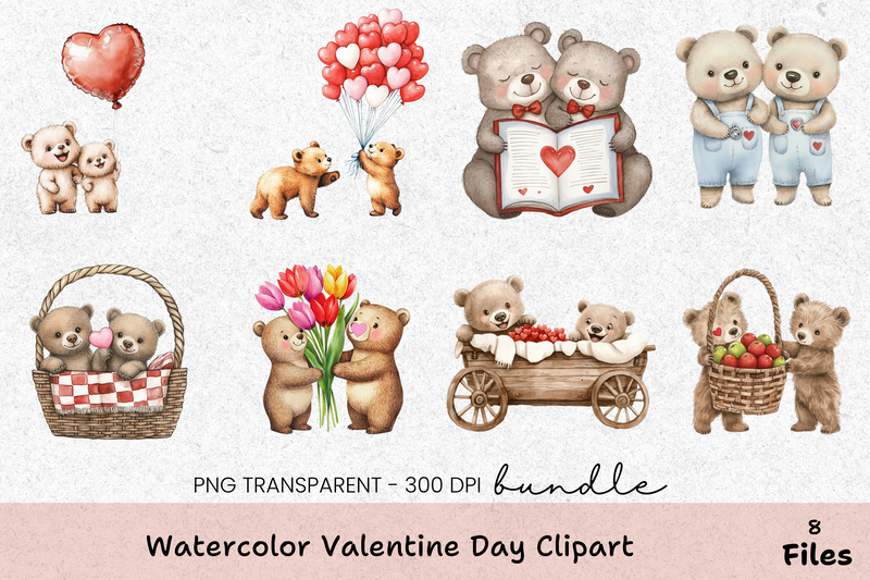 Valentine's Day Clipart Bundle - CraftNest - Digital Crafting and Art