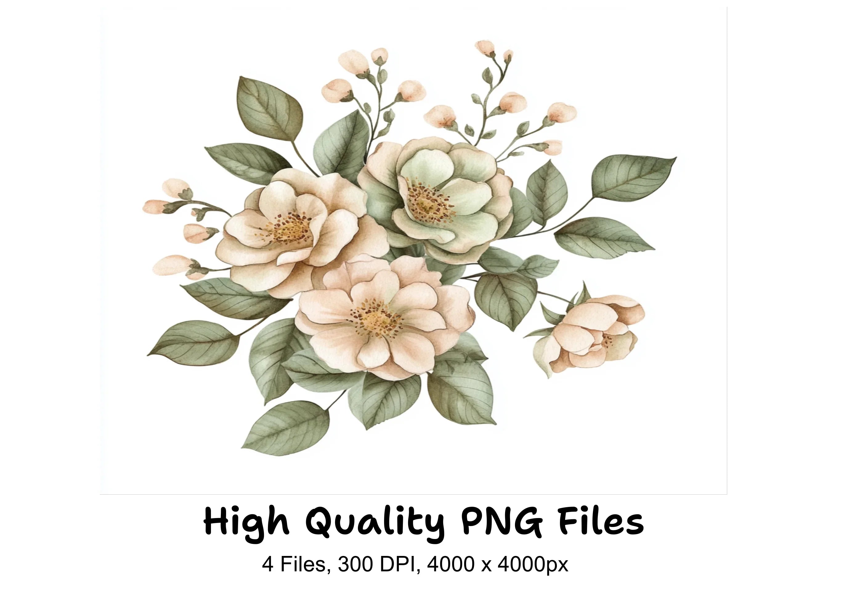 Elegant Floral Clipart Bundle